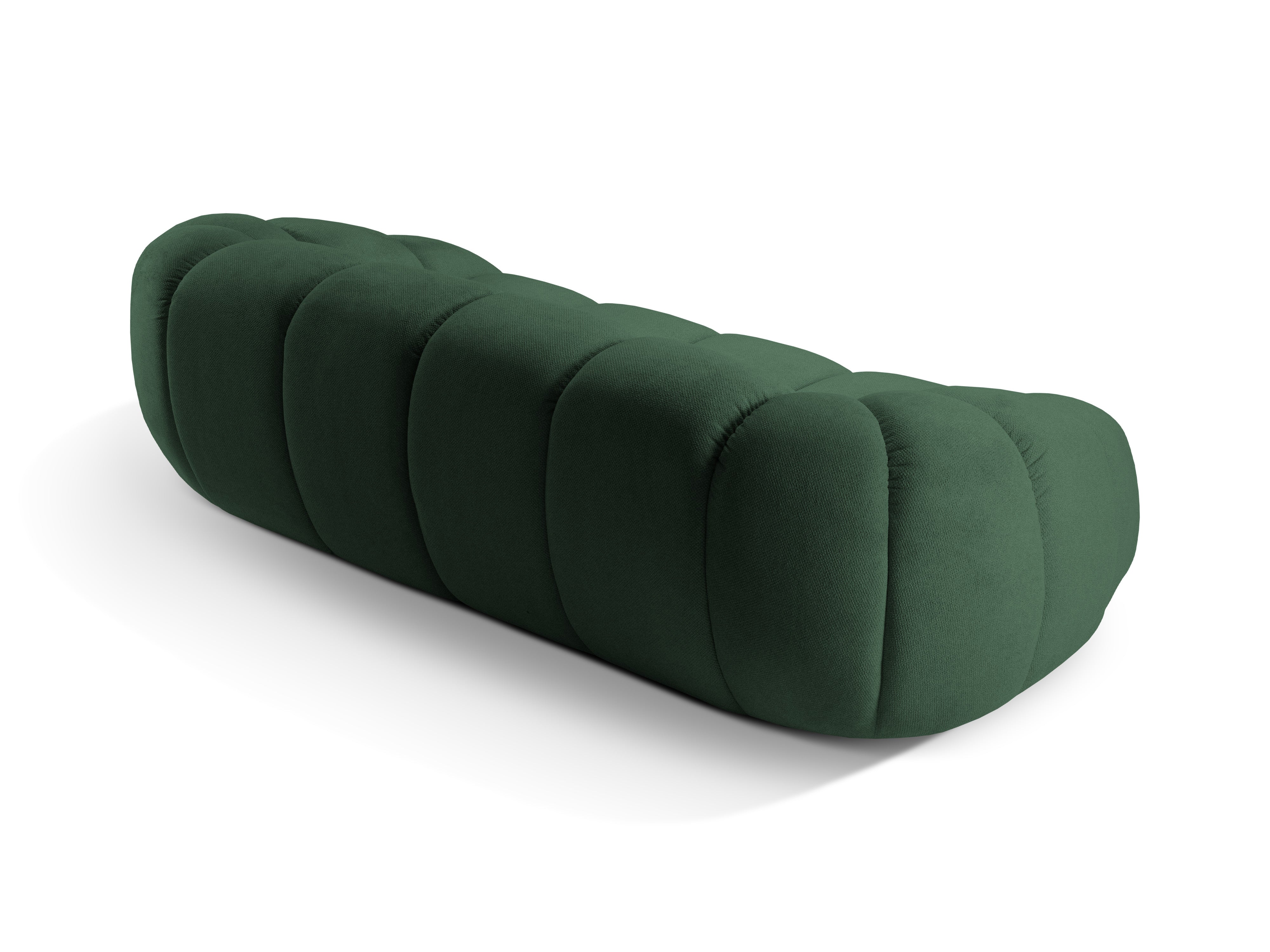 Sofa 2,5-sitzige DIANA dunkelgrüner Chenille