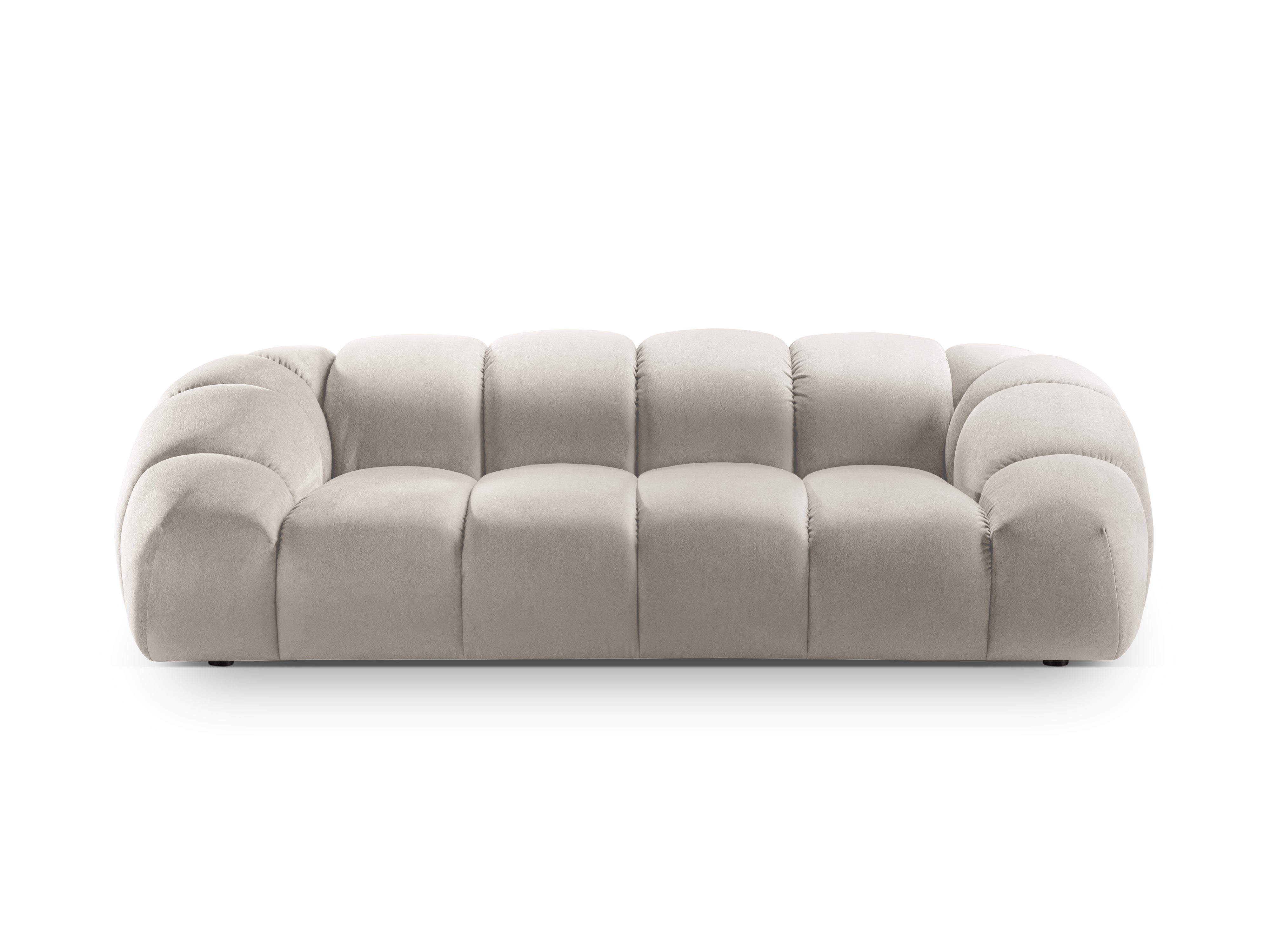 2.5-seater velvet sofa DIANA beige