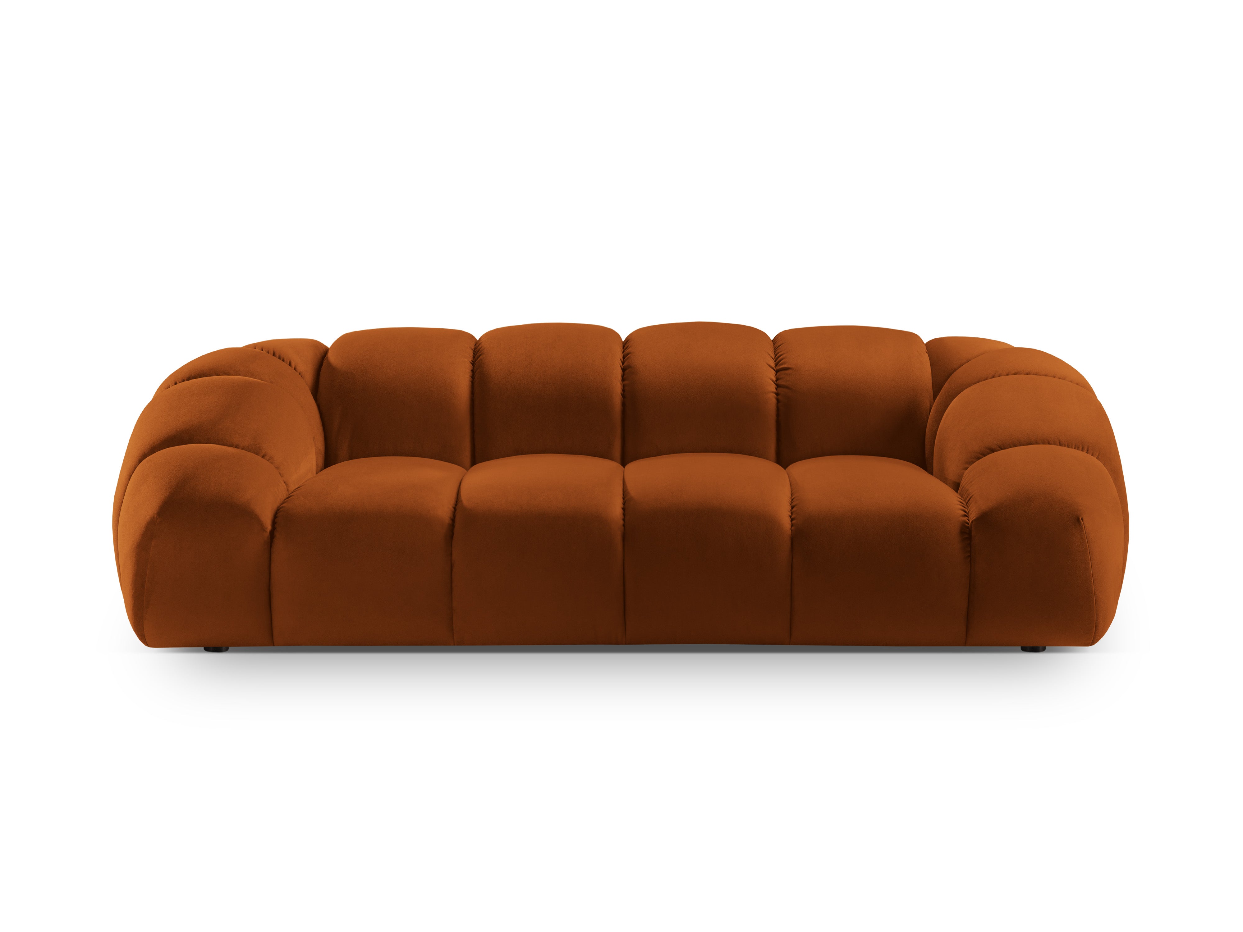 Sofa aus Samt 2,5-sitzig DIANA terracotta
