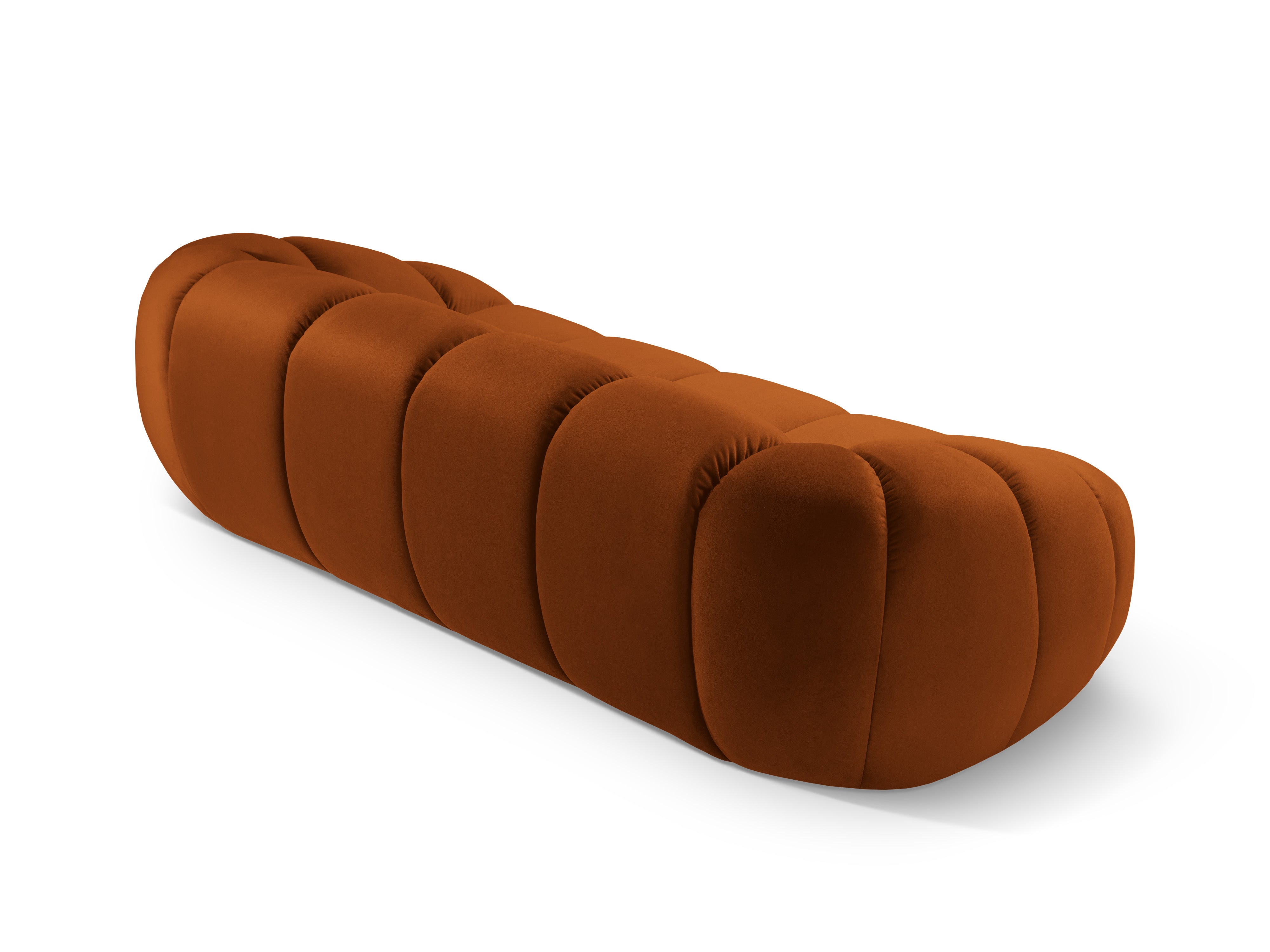 Sofa aus Samt 2,5-sitzig DIANA terracotta