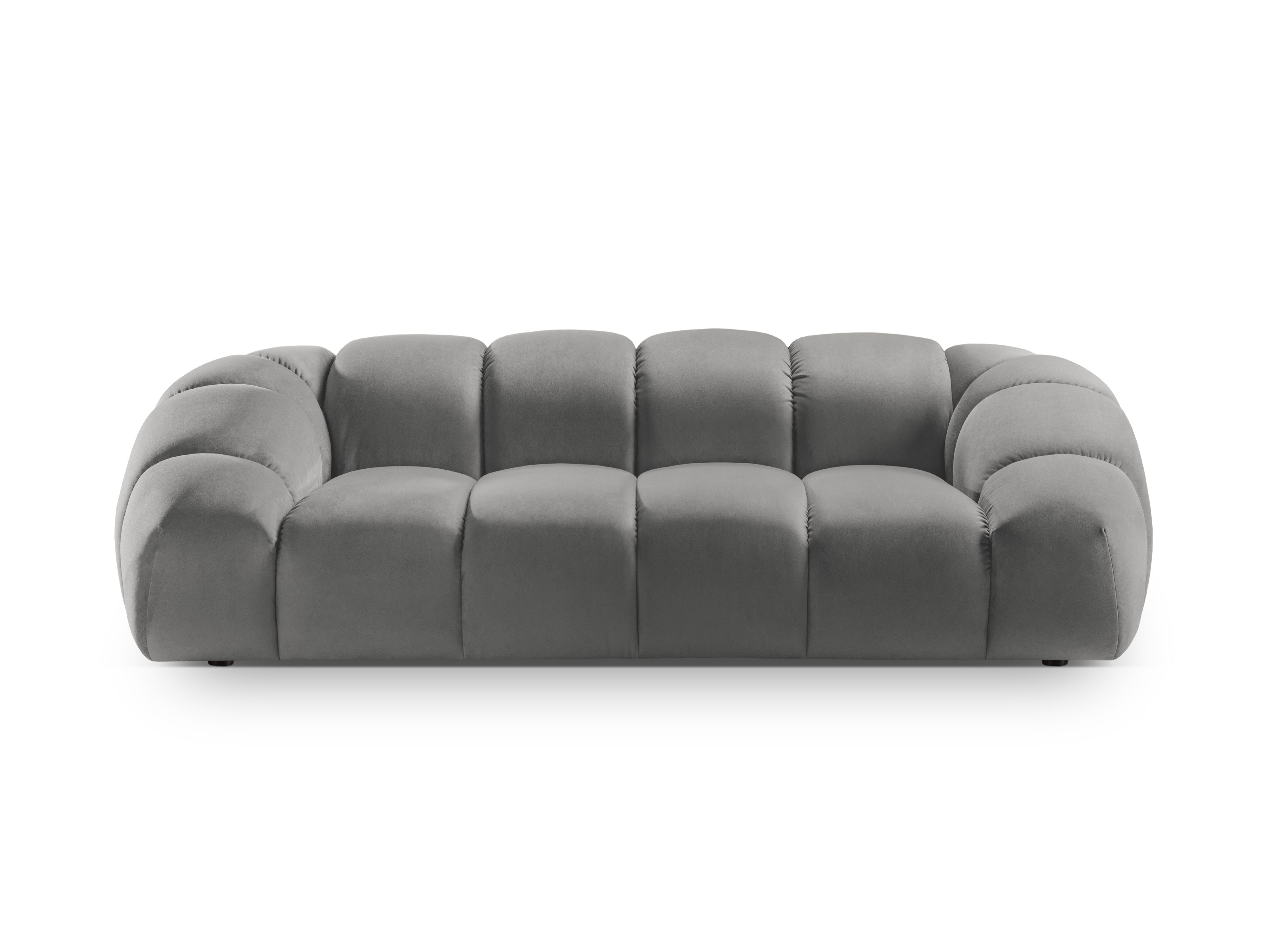 2.5-seater velvet sofa DIANA gray