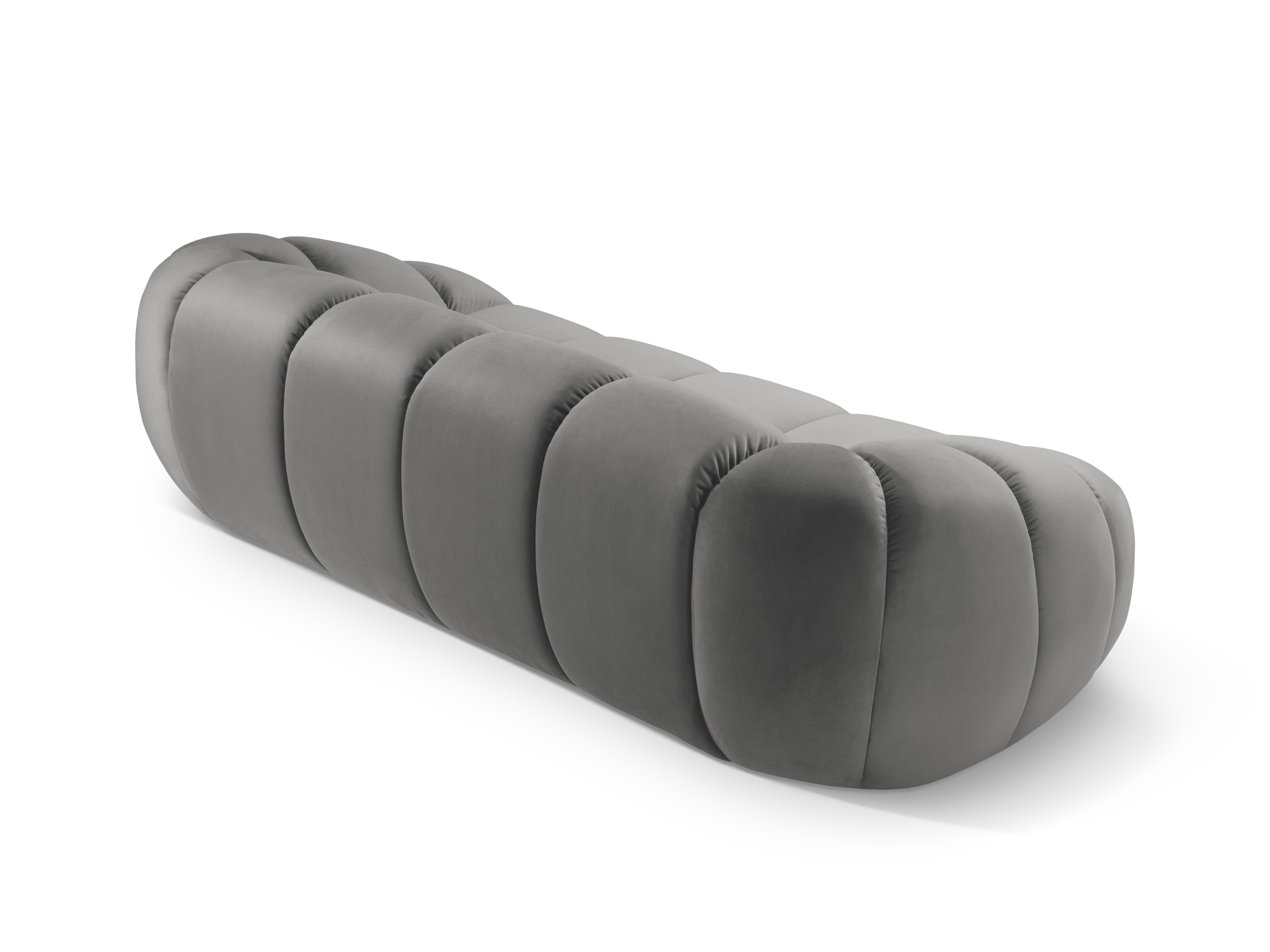 2.5-seater velvet sofa DIANA gray