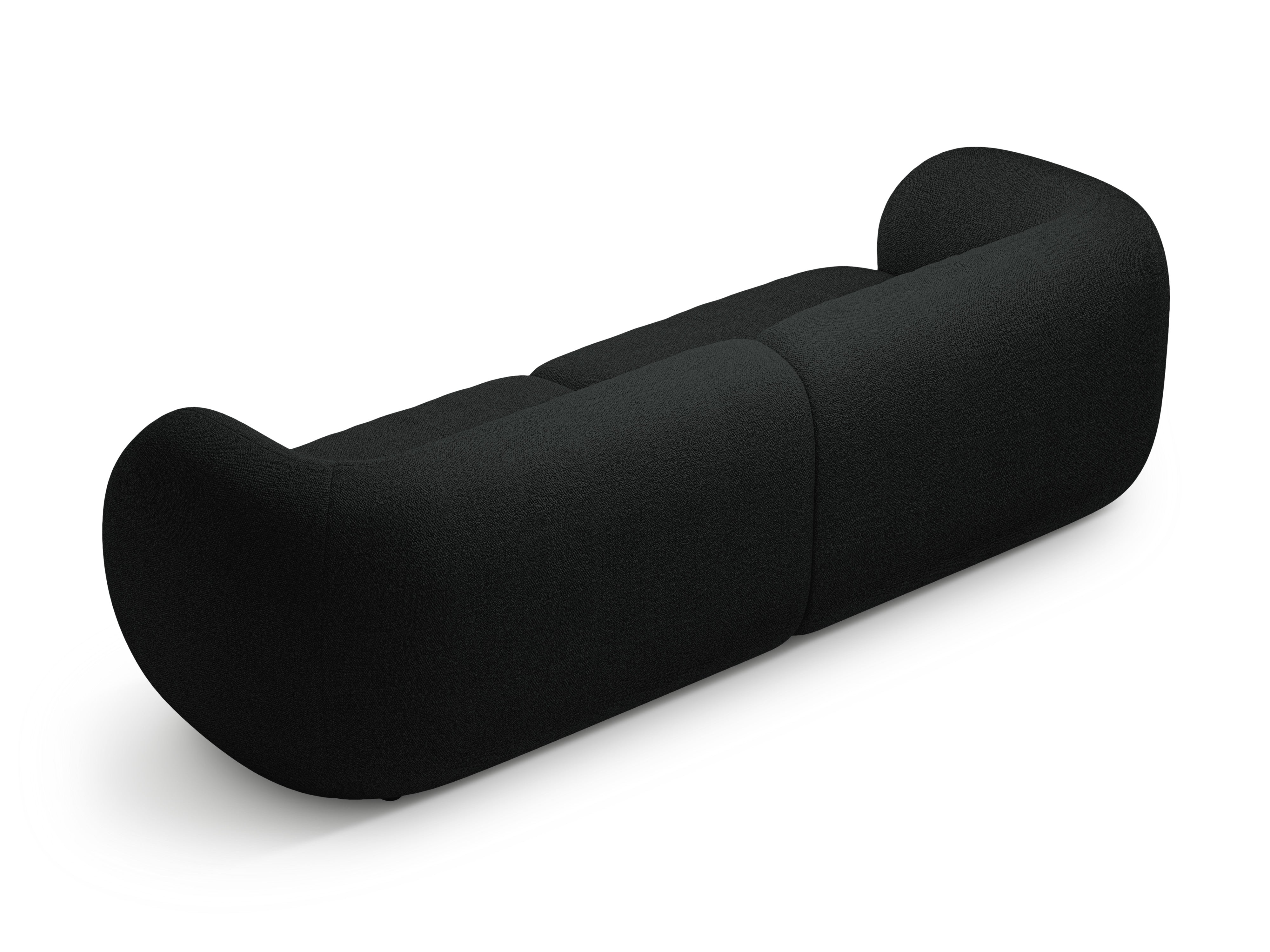 Sofa für 4 Personen KATE schwarzes Boucle