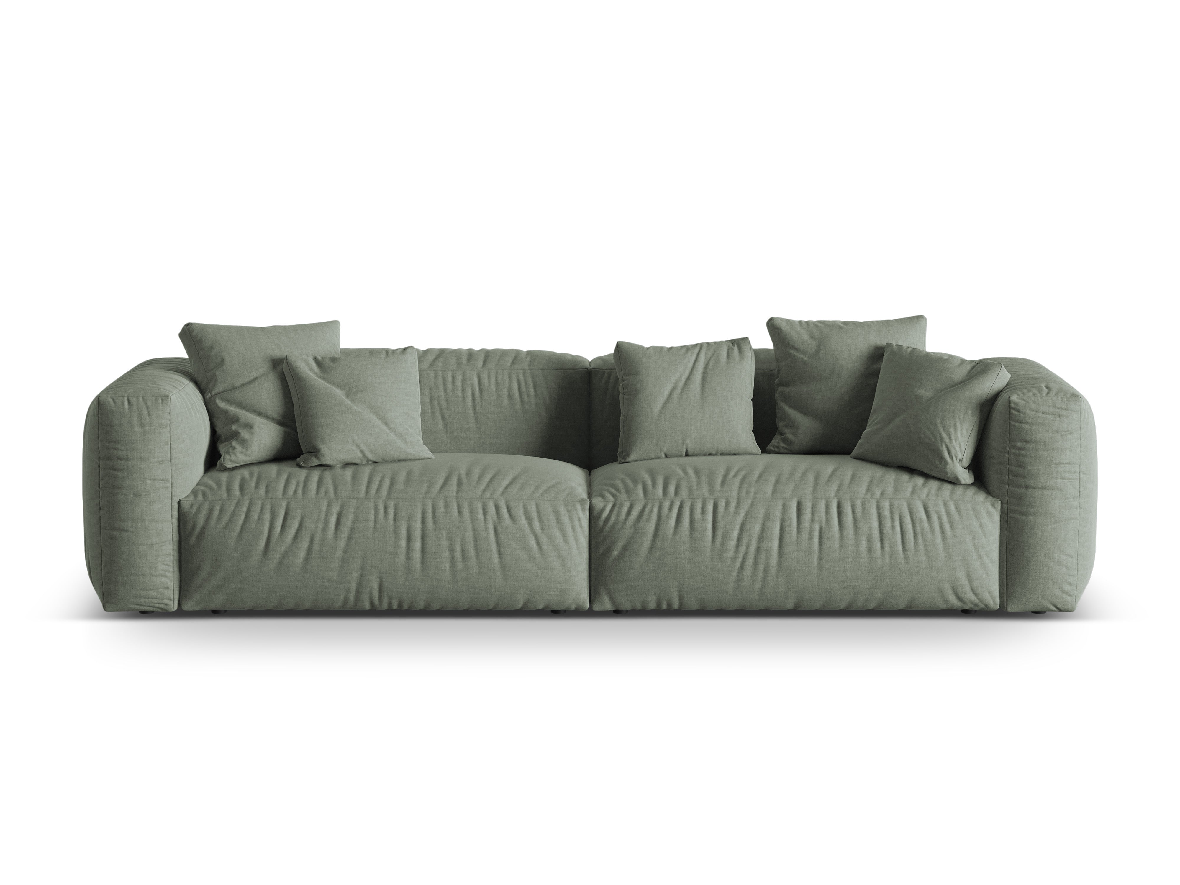 4-Personen-Sofa Martin Olive Green