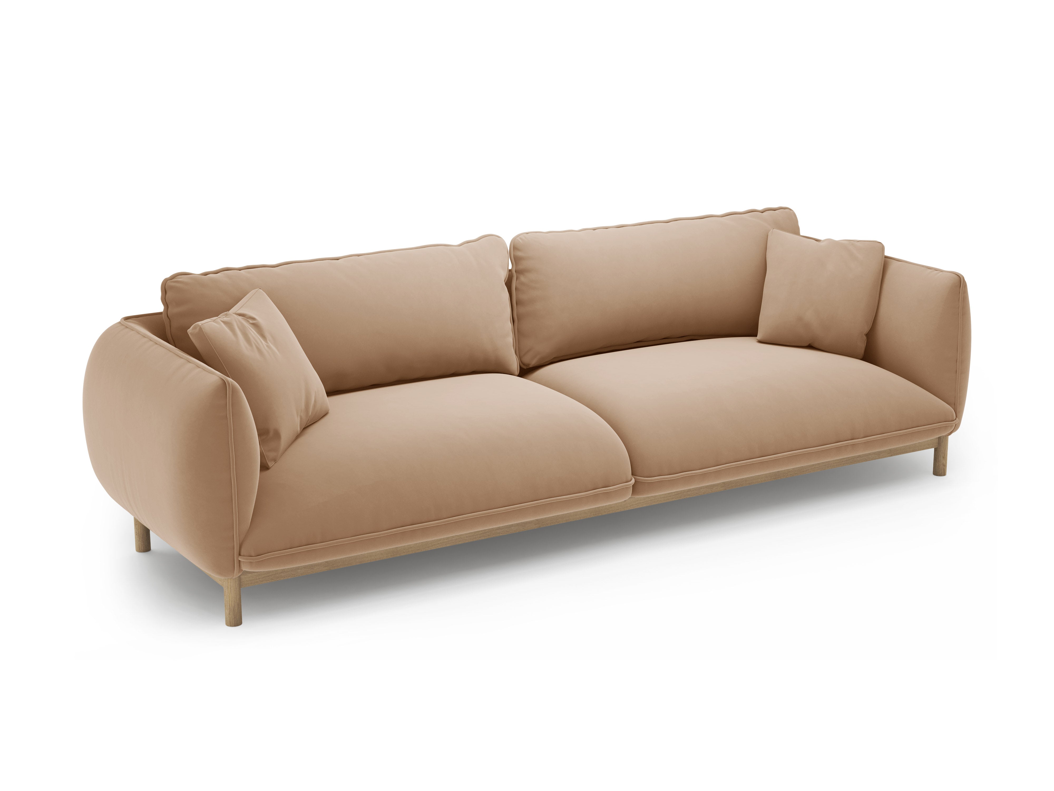 ADA sand velvet 4-seater sofa