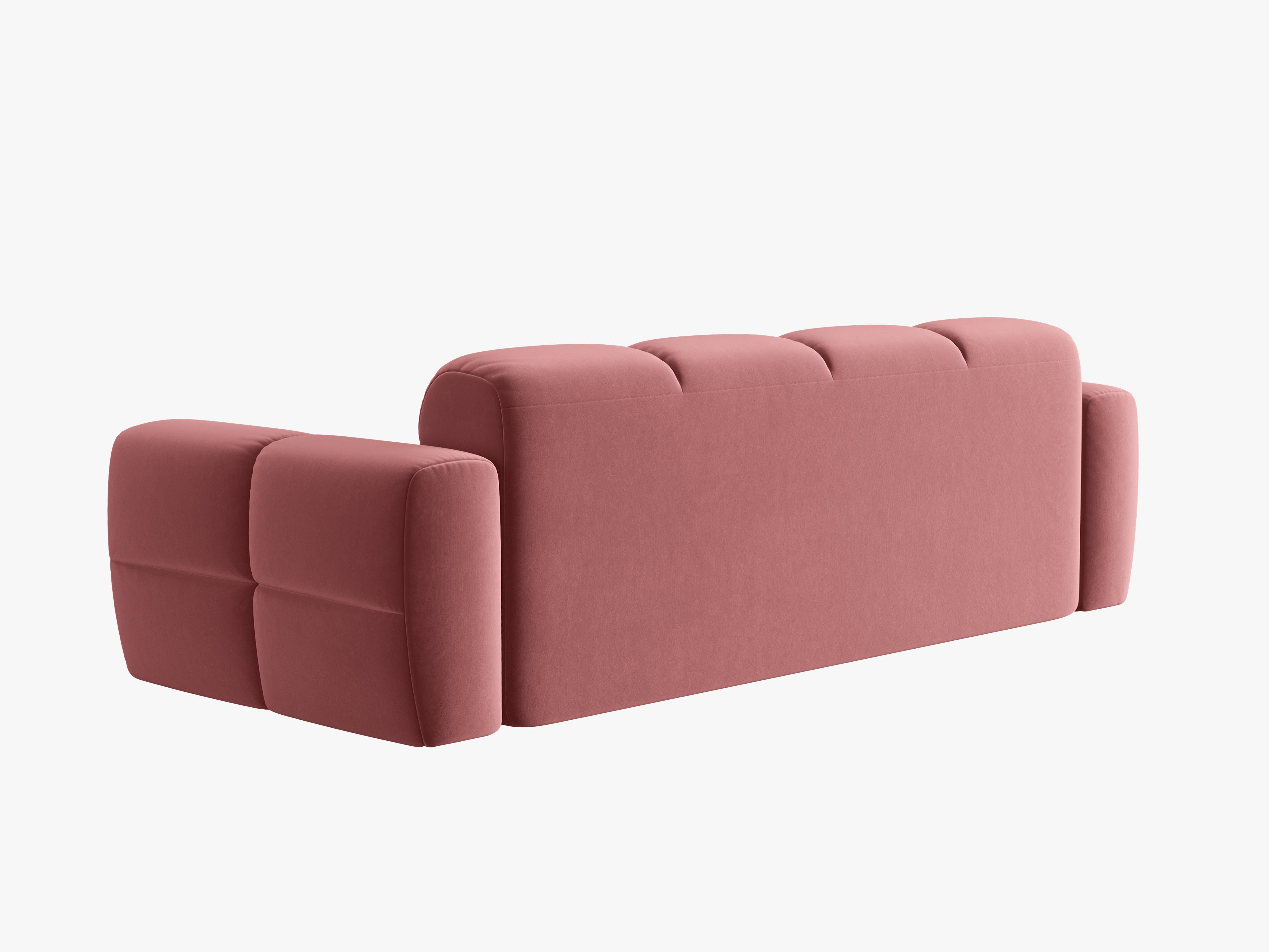 Velvet sofa for 4 people LISA pink