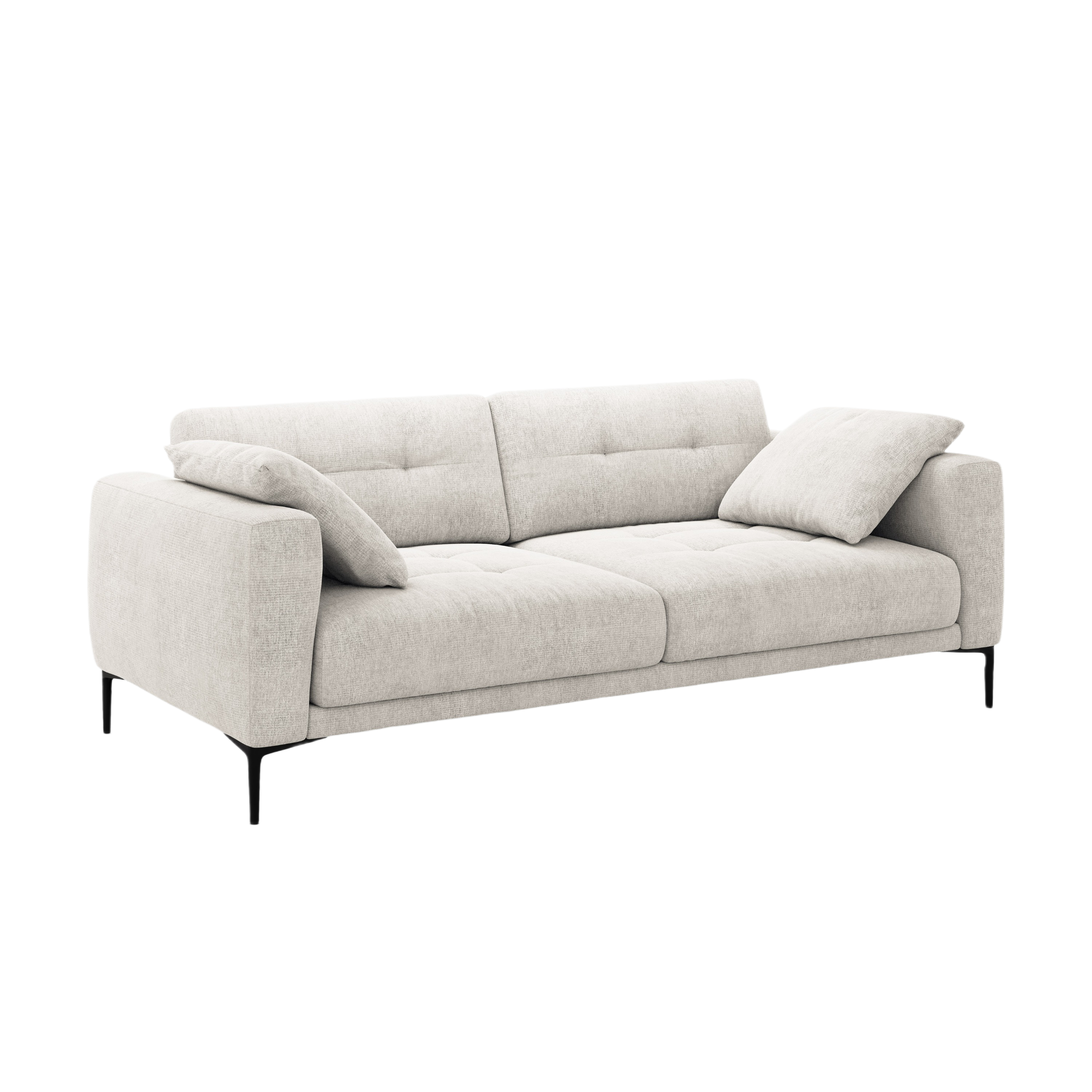 4-seater Sofa BEMY beige chenille