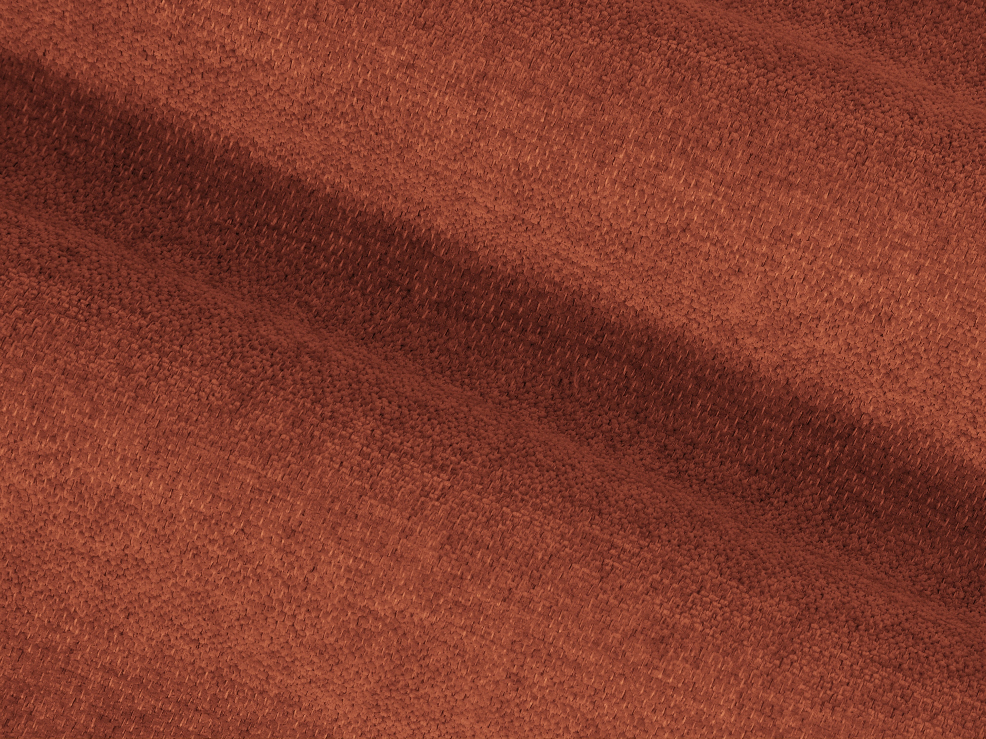 Sofa für 4 Personen LISA terrakotta Chenille