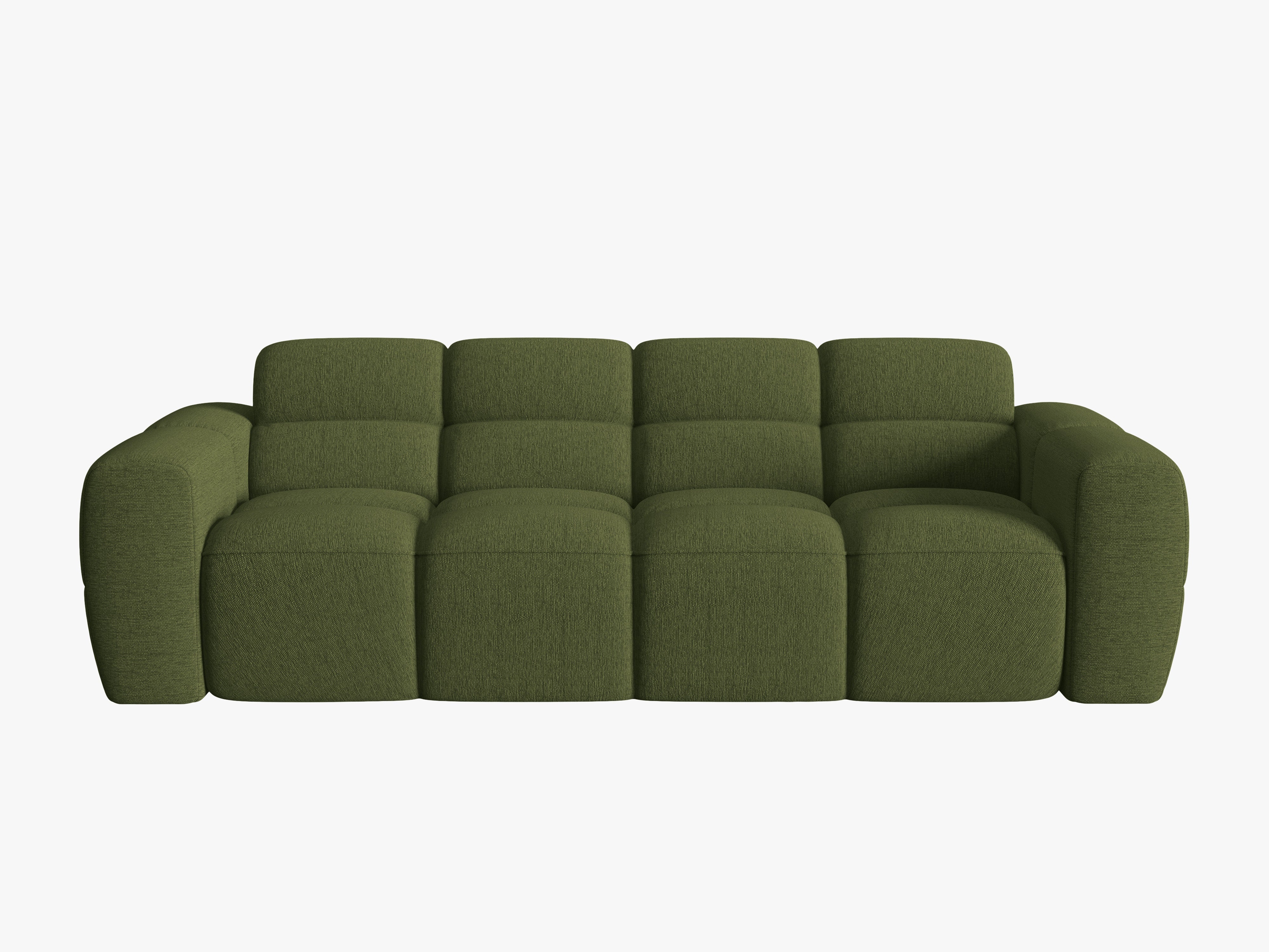 4-seater sofa LISA green chenille