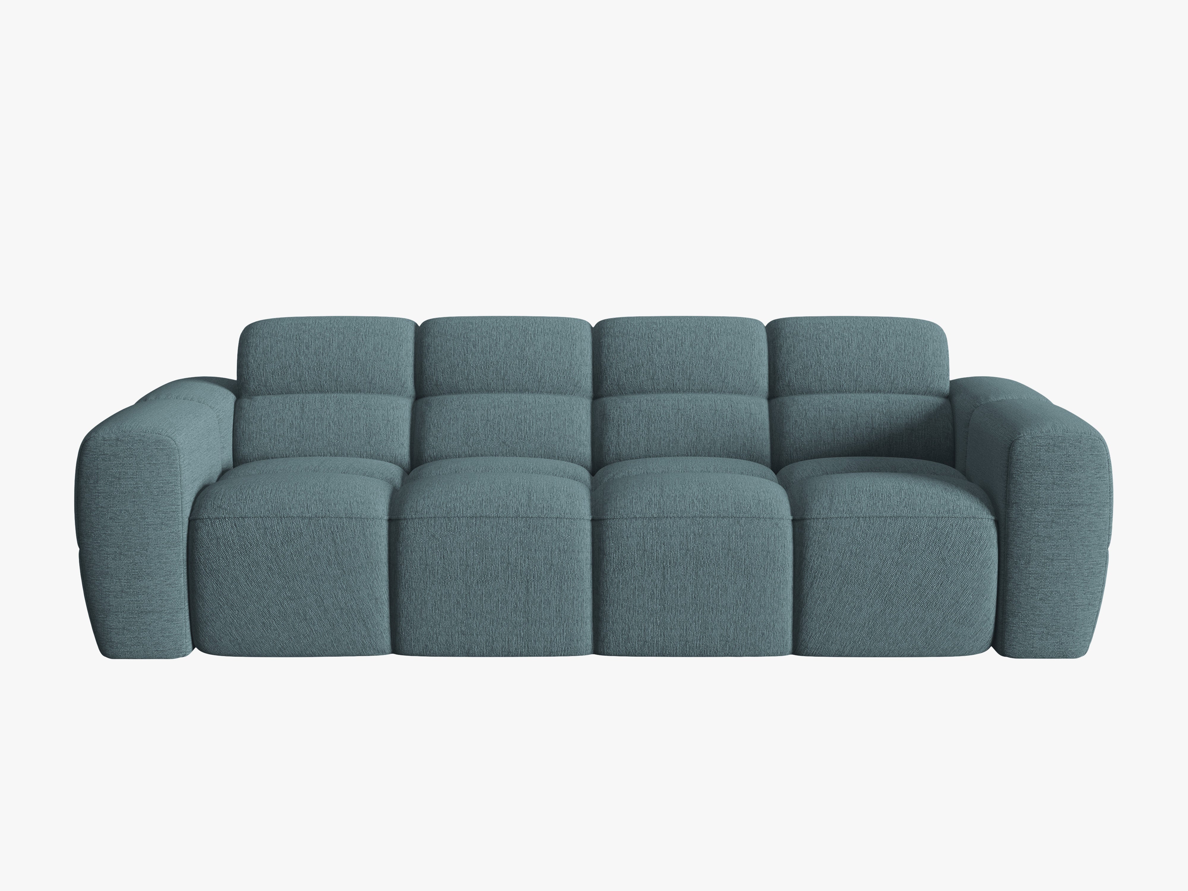 4-seater sofa LISA light blue chenille