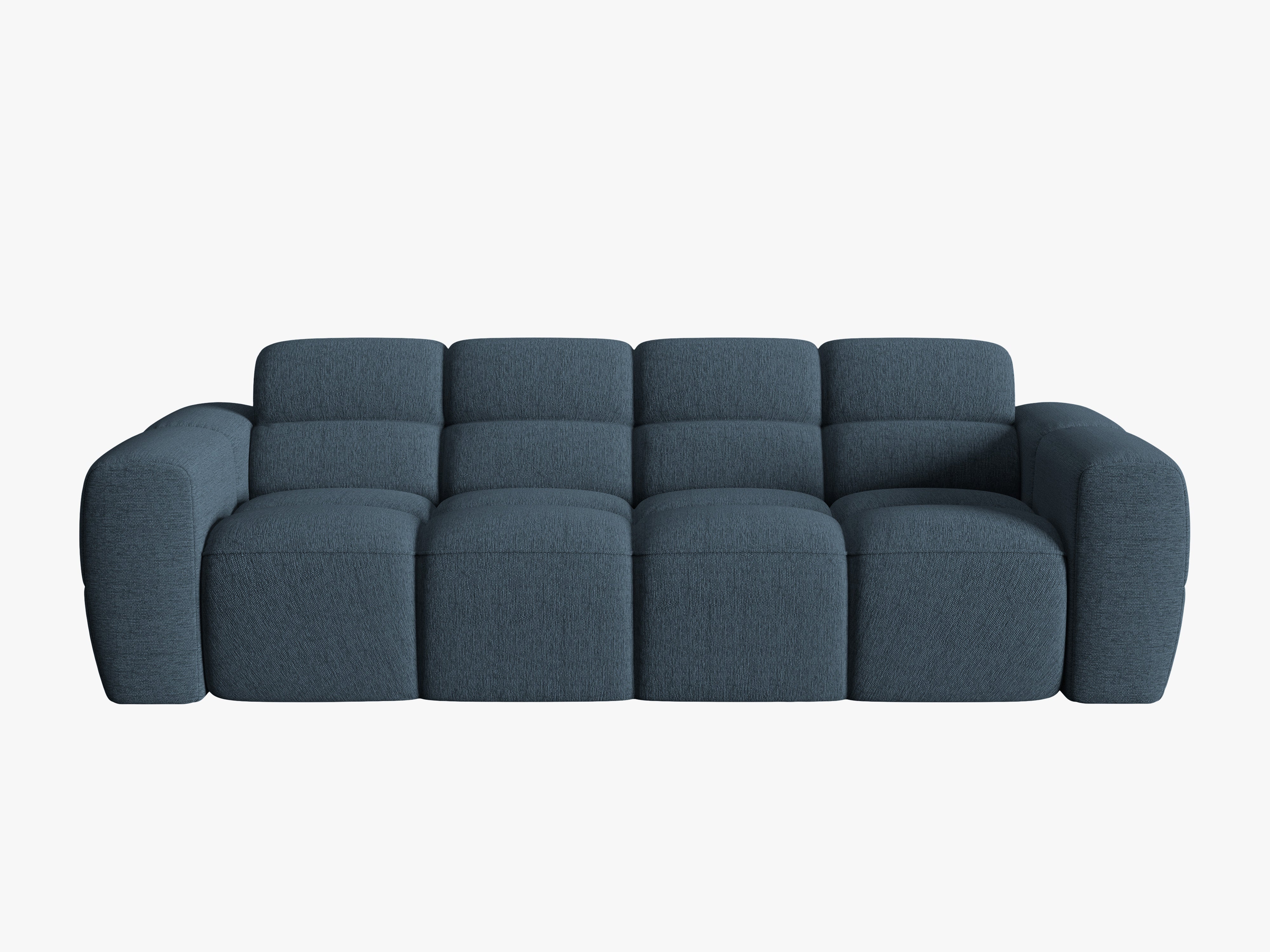 Sofa 4-Sitzer LISA dunkelblaues Chenille