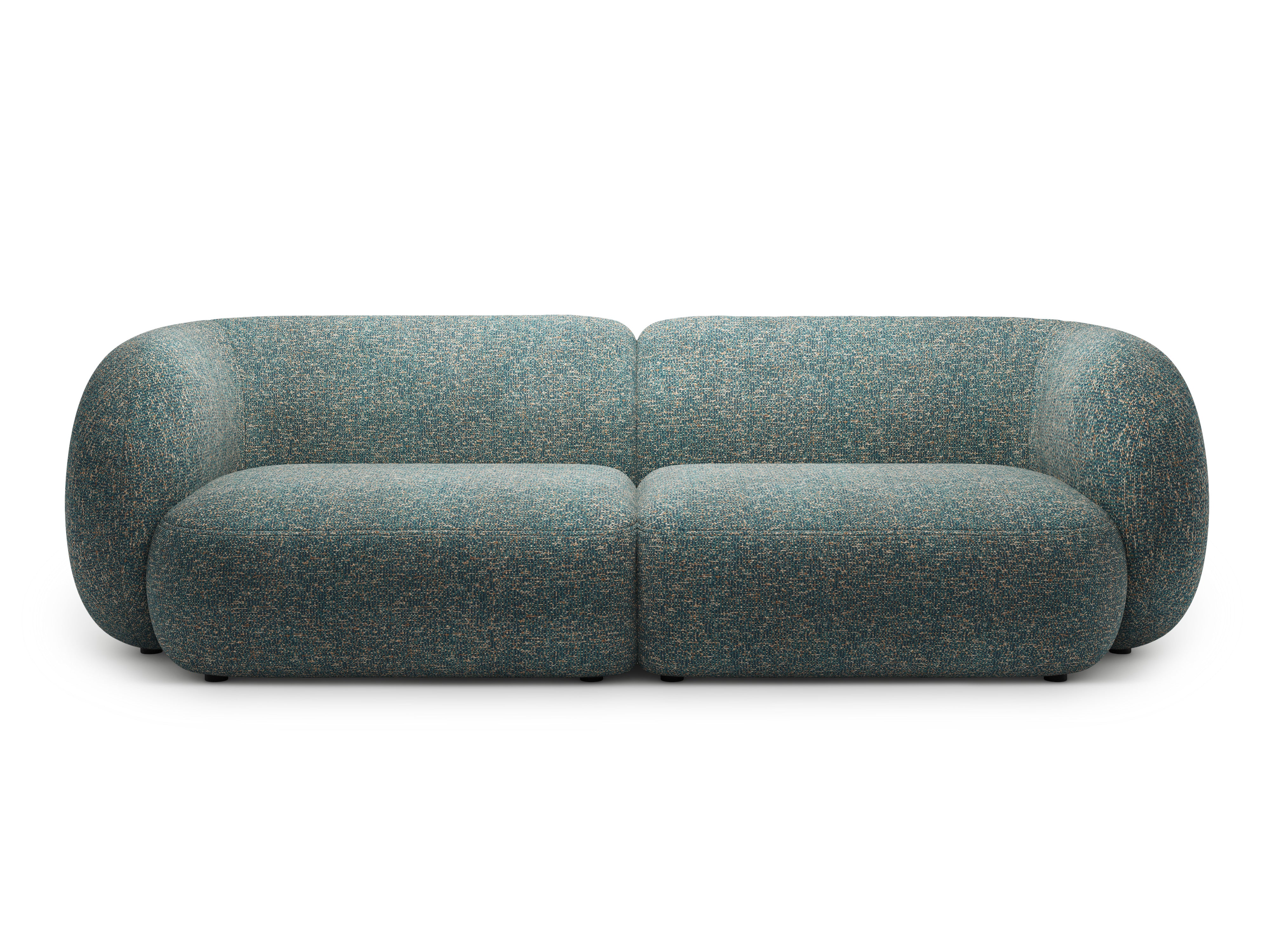 Sofa für 4 Personen KATE blauer Melange
