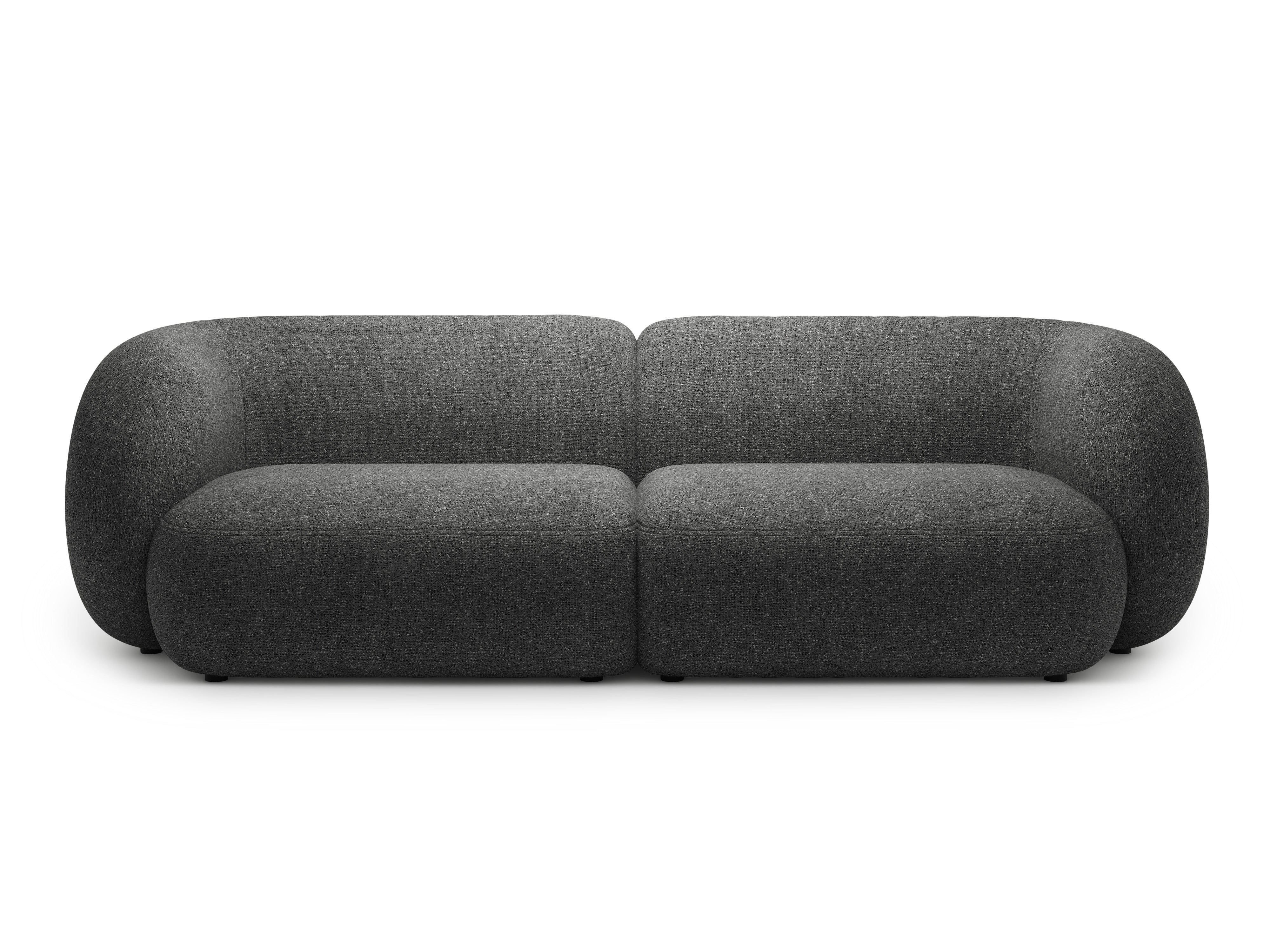 Sofa für 4 Personen KATE dunkelgrau meliert