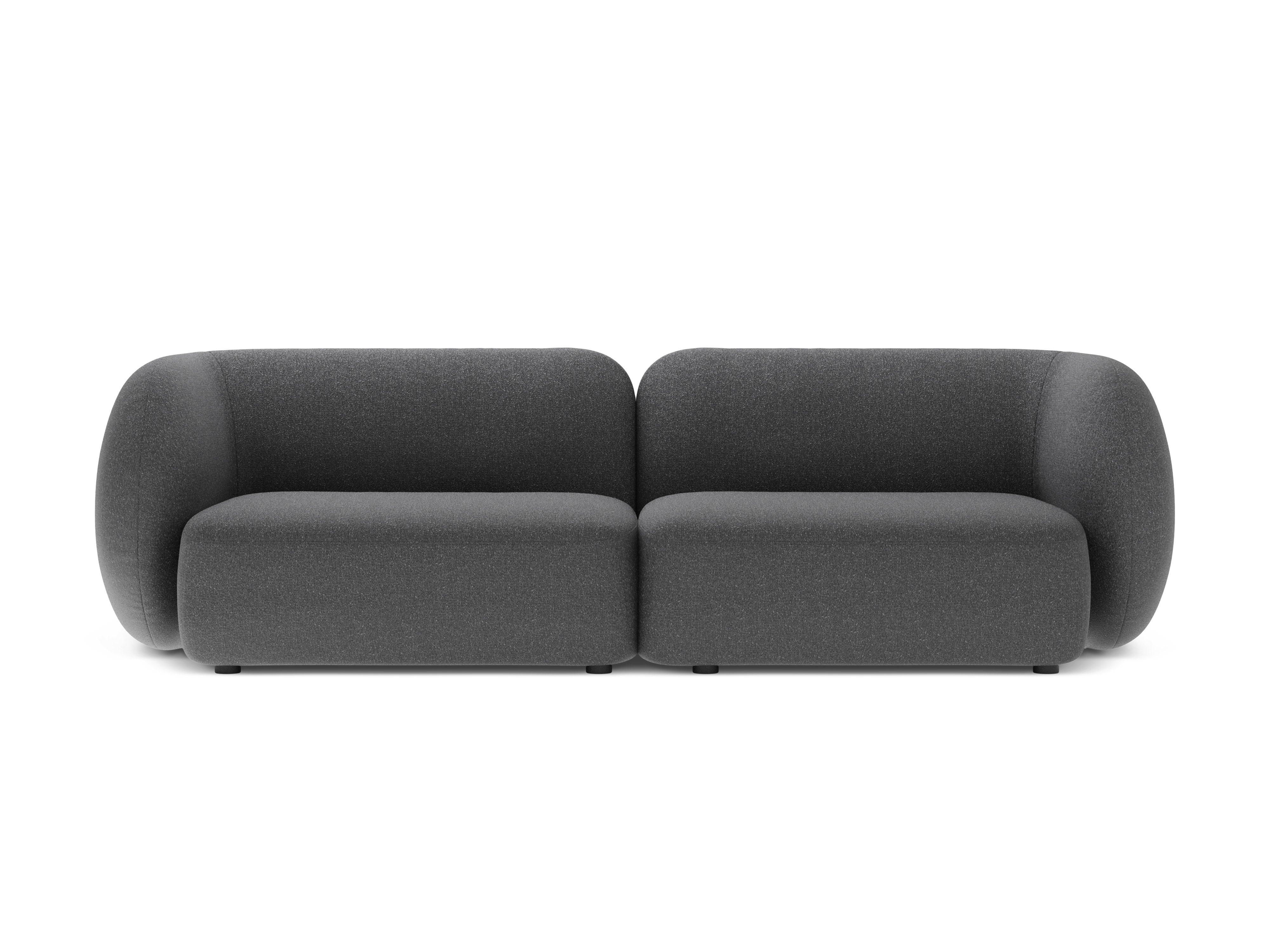 4-seater Sofa KATE dark gray mélange