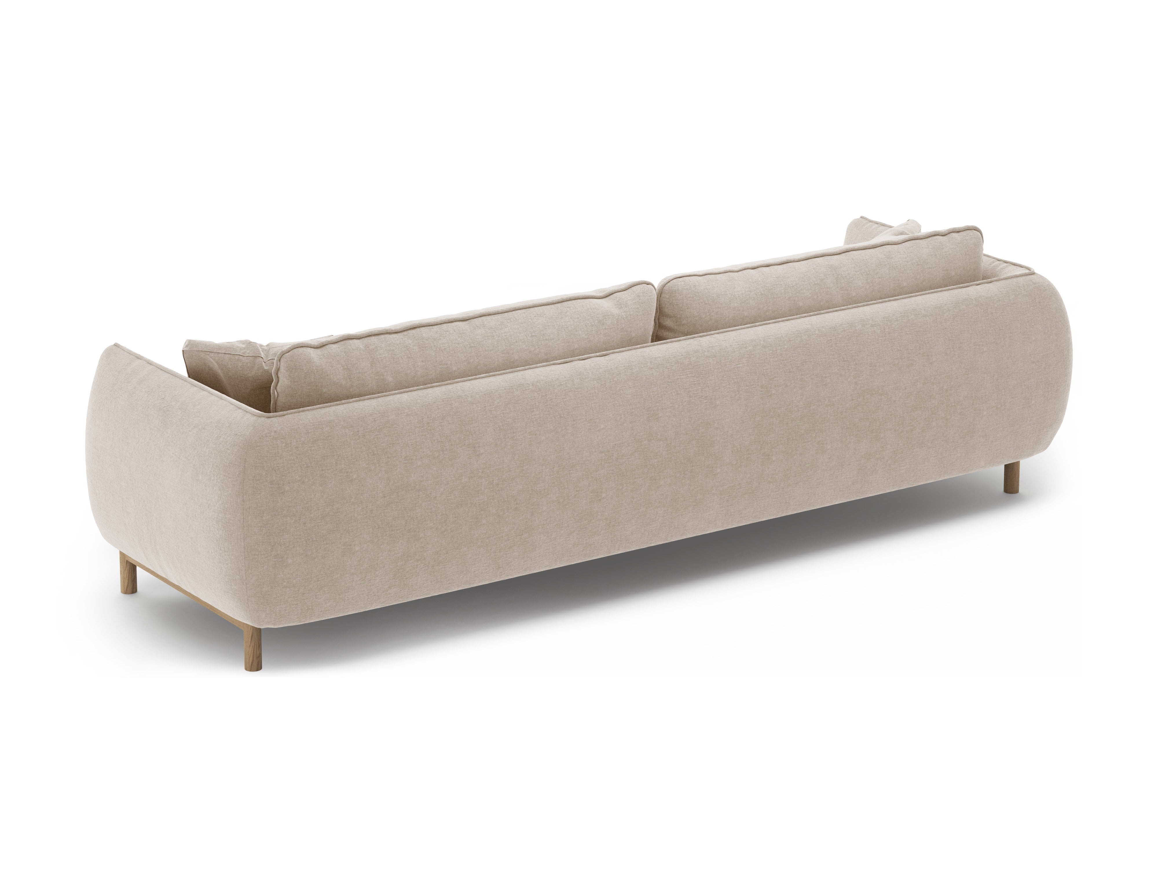 4-seater ADA sofa light beige chenille