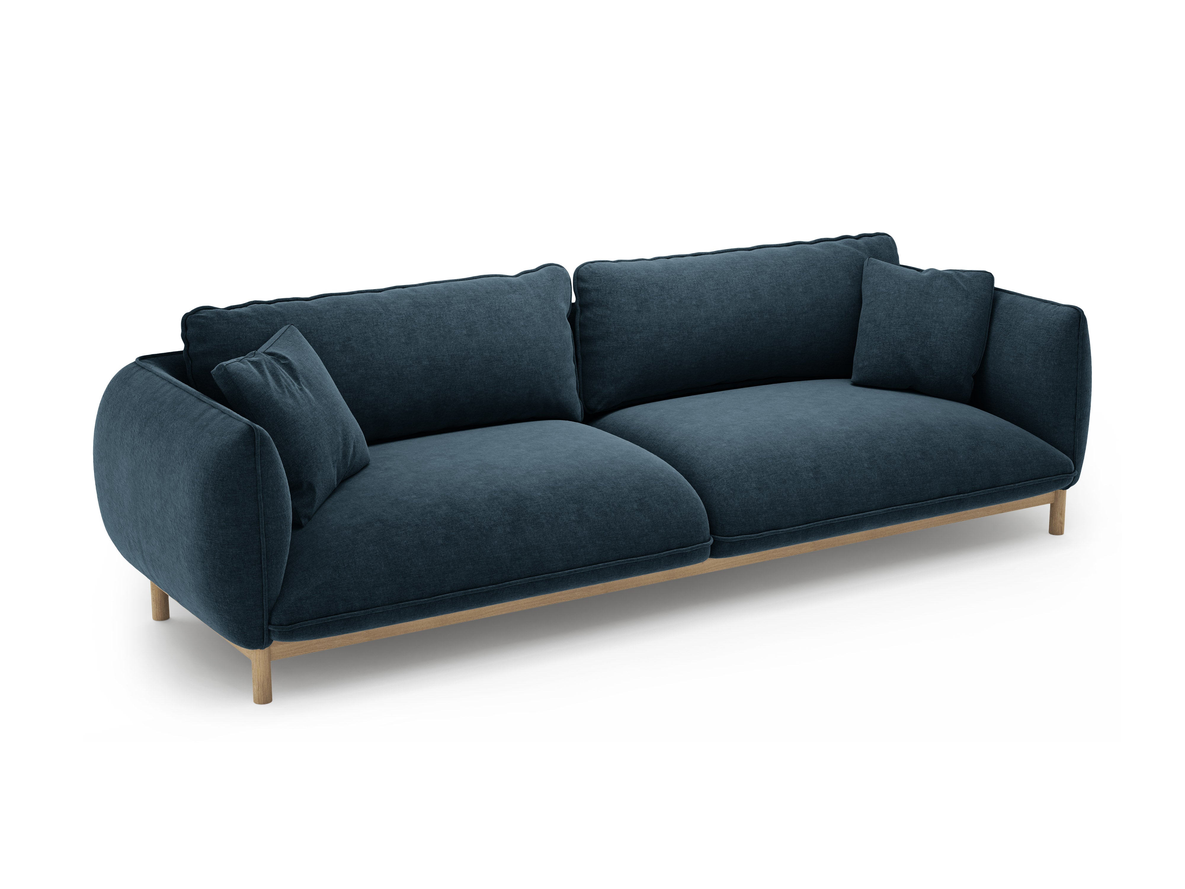 4-seater sofa ADA sea blue chenille