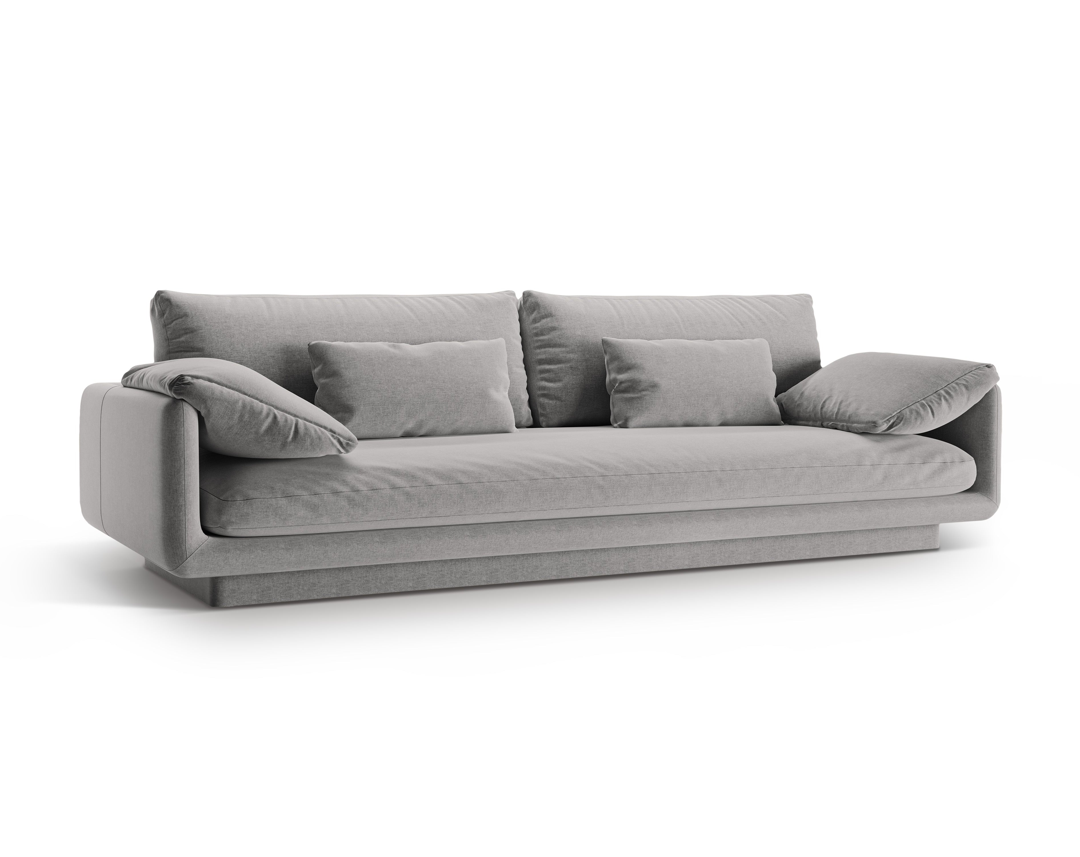 4-seater sofa Torino light gray