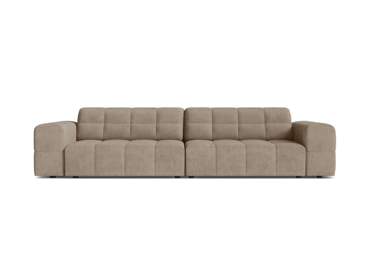 Sofa 4-osobowa JENNIFER ciemnobeżowy szenil – Micadoni