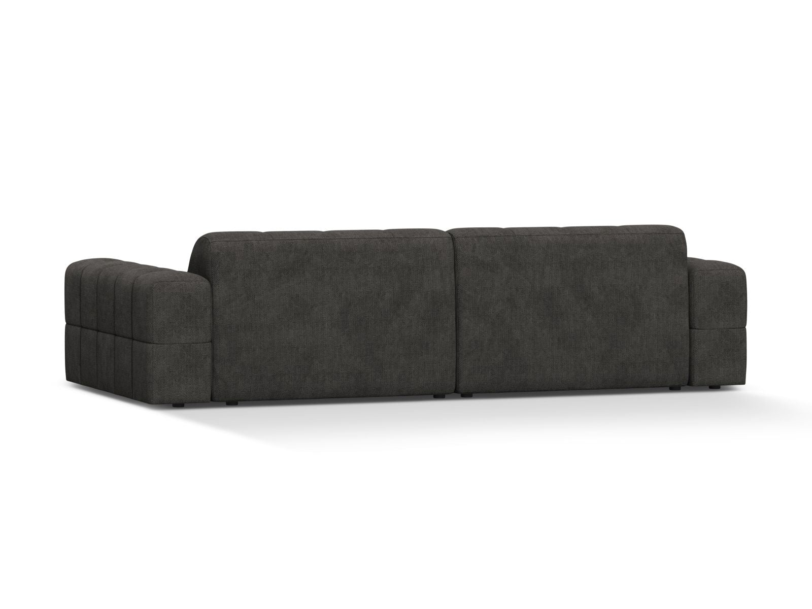 Sofa 4-osobowa JENNIFER grafitowy szenil – ujęcie tylne