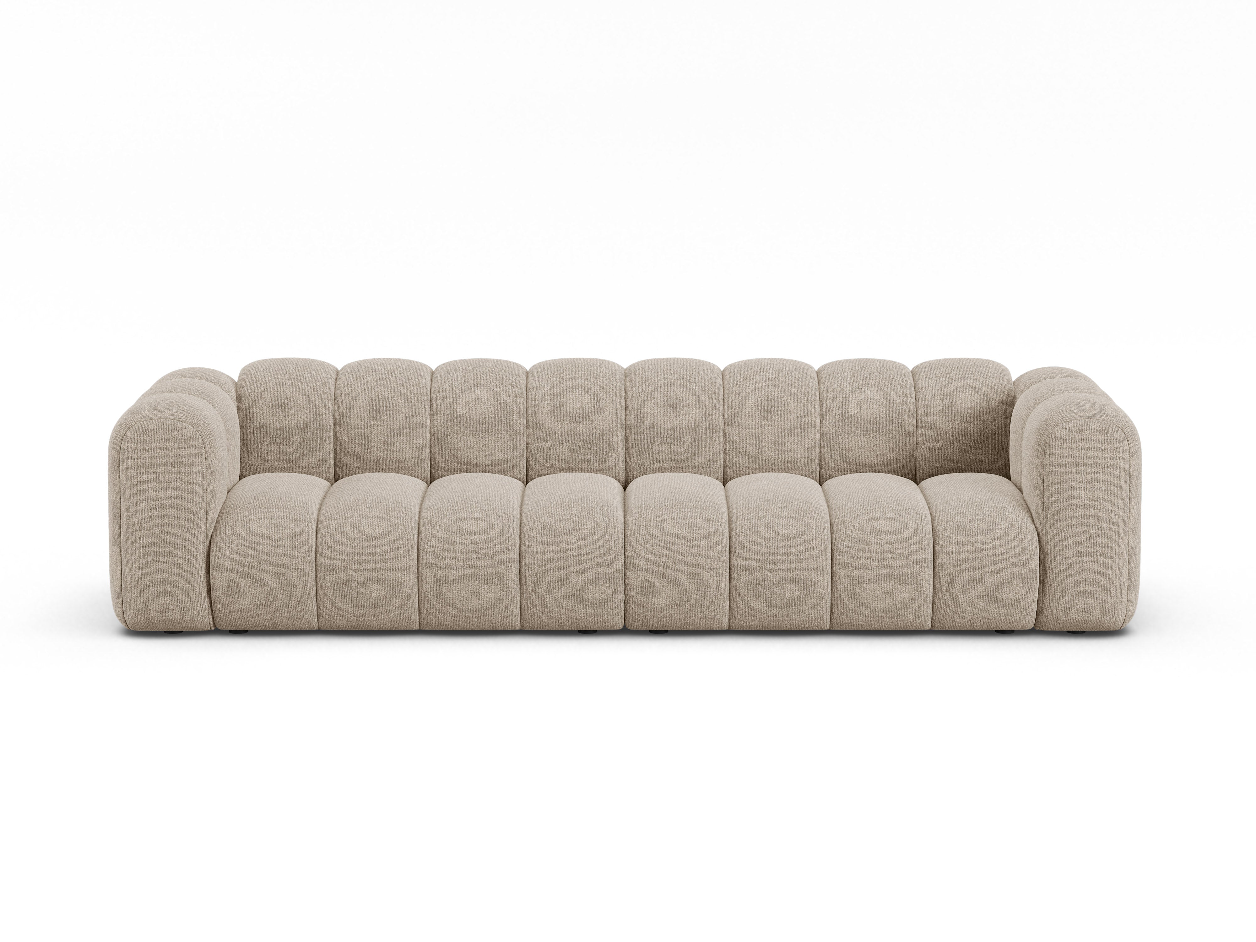 Sofa für 4 Personen LUPINE beige Chenille