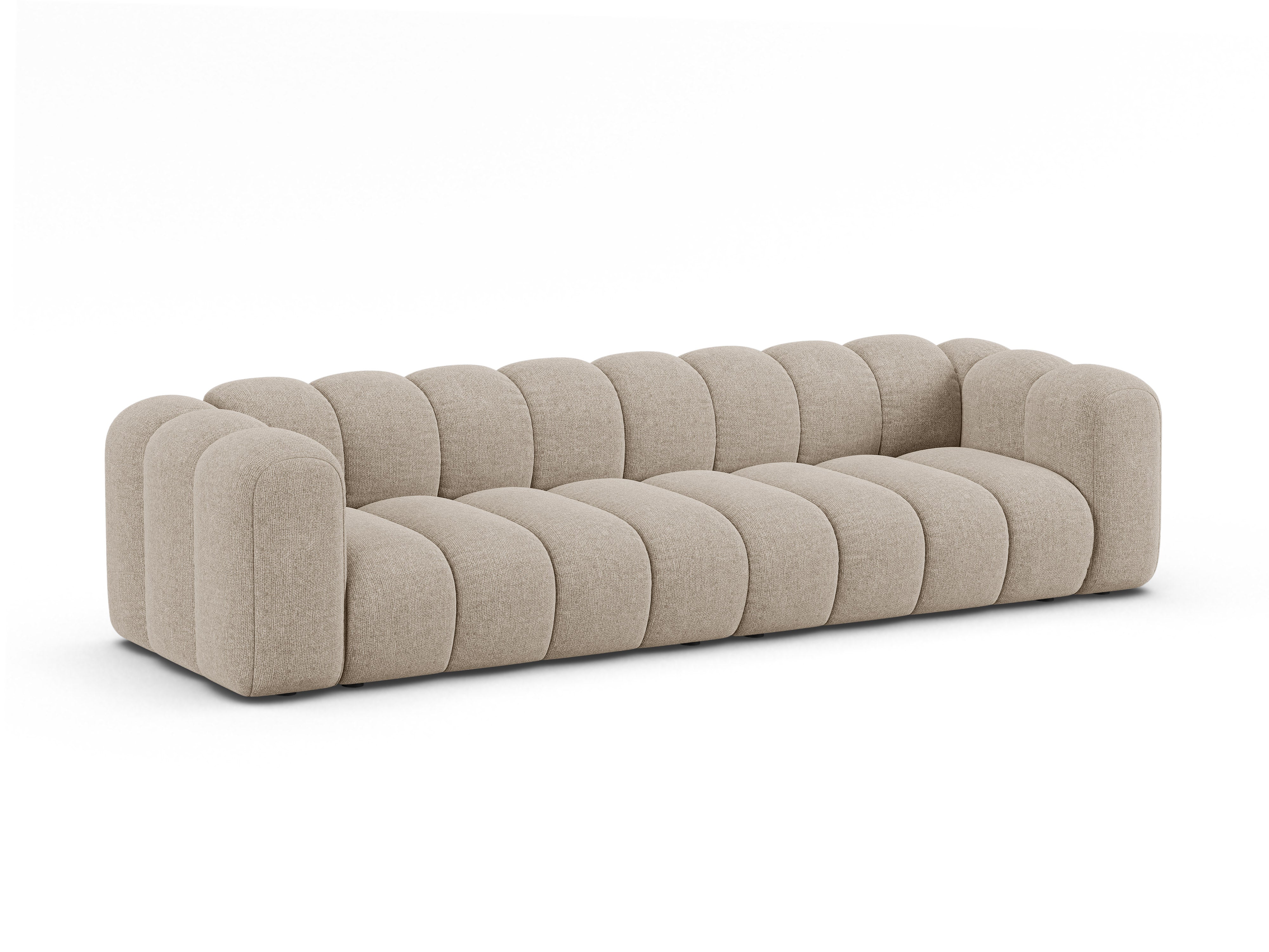 Sofa für 4 Personen LUPINE beige Chenille