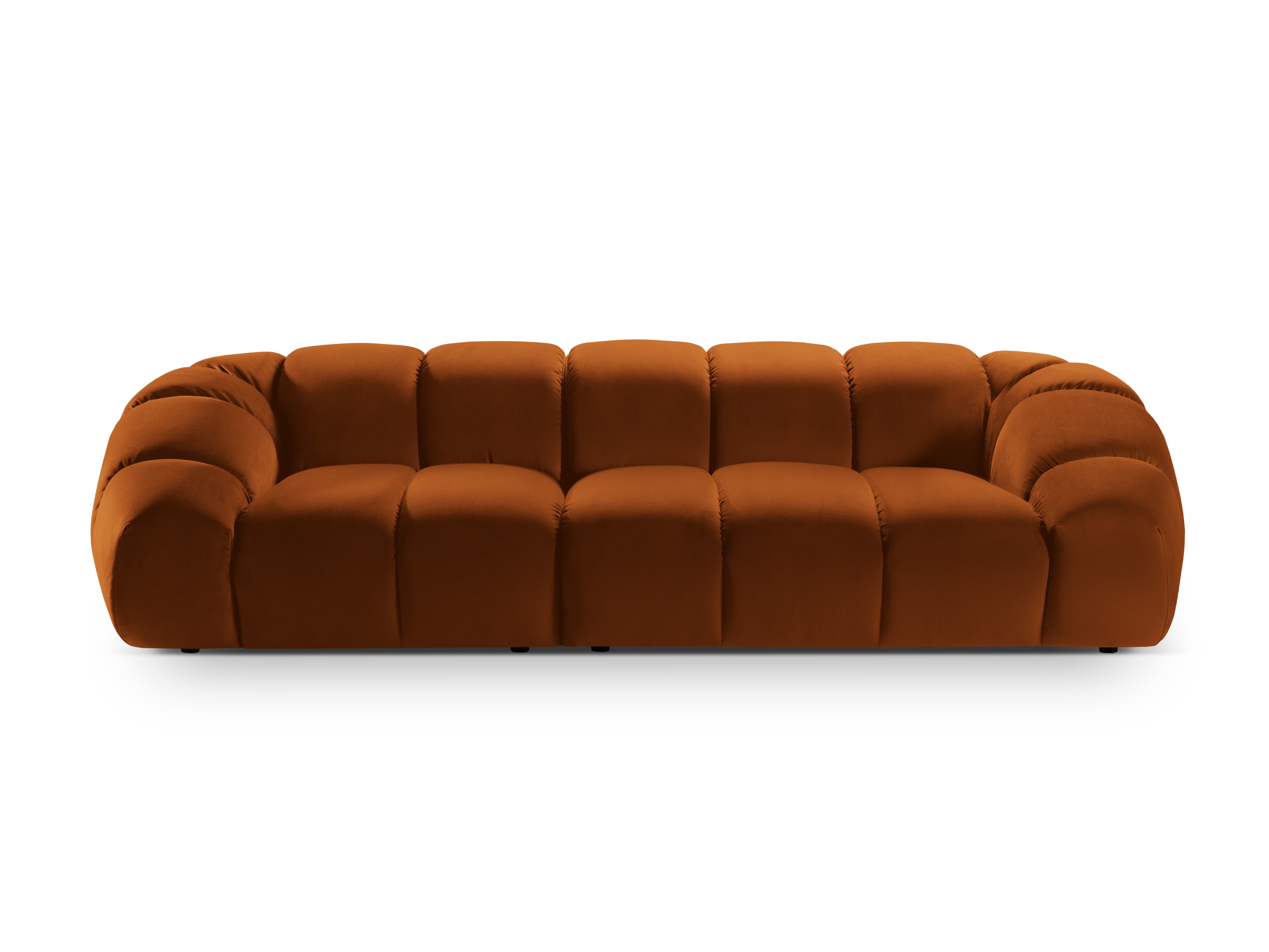 Sofa aus Samt für 4 Personen DIANA terrakotta