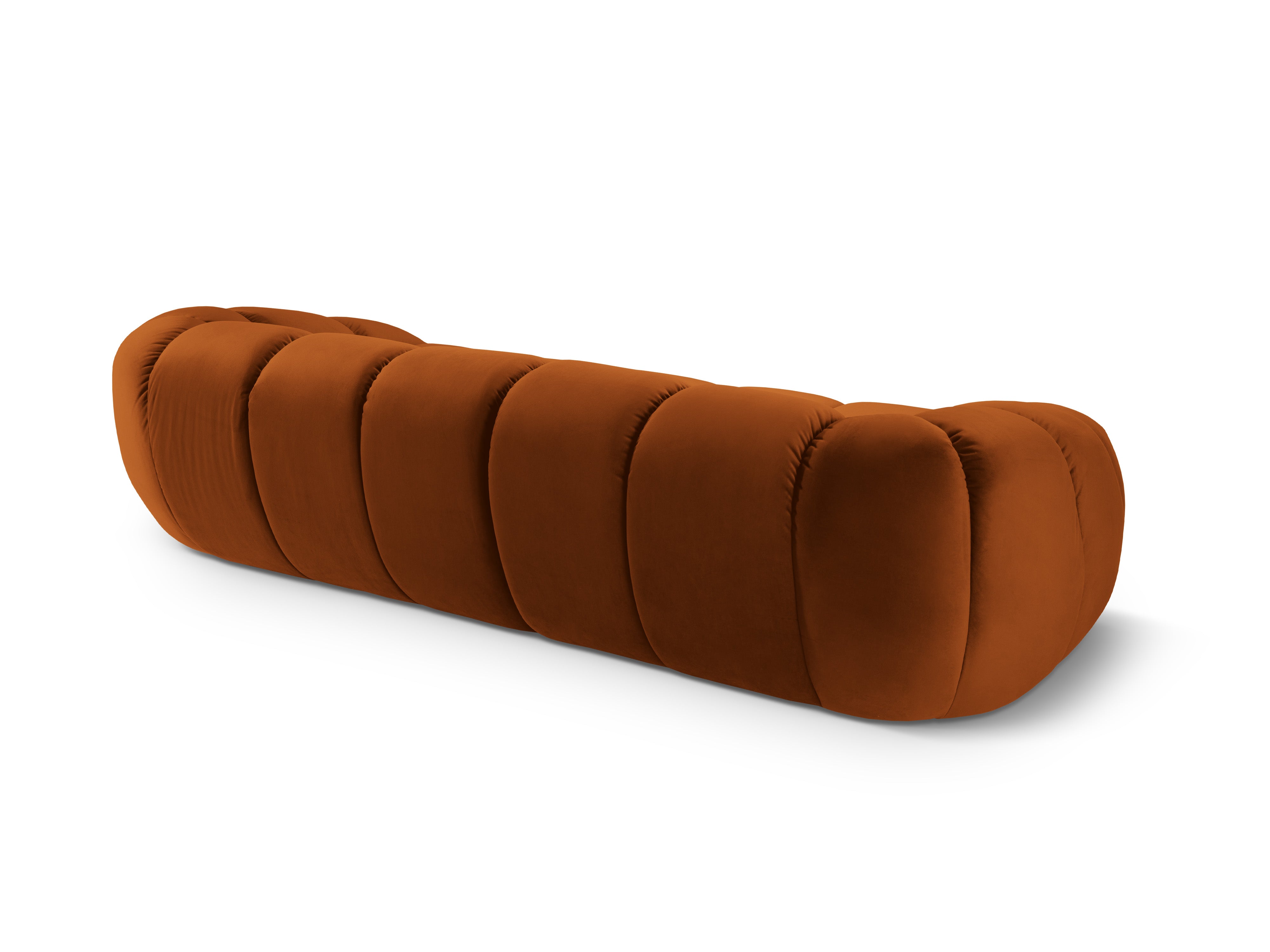Sofa aus Samt für 4 Personen DIANA terrakotta