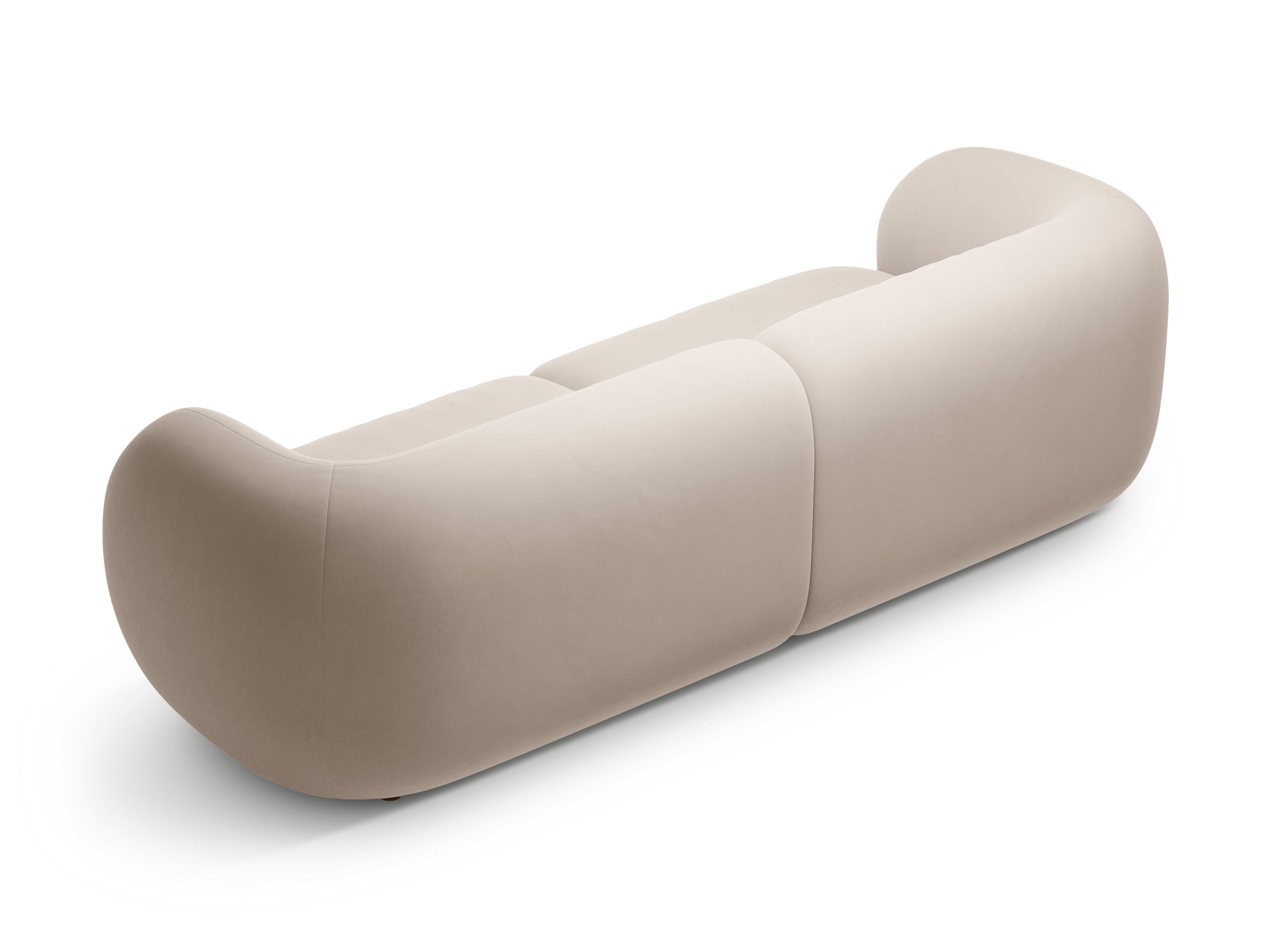 Sofa für 4 Personen aus Samt KATE beige