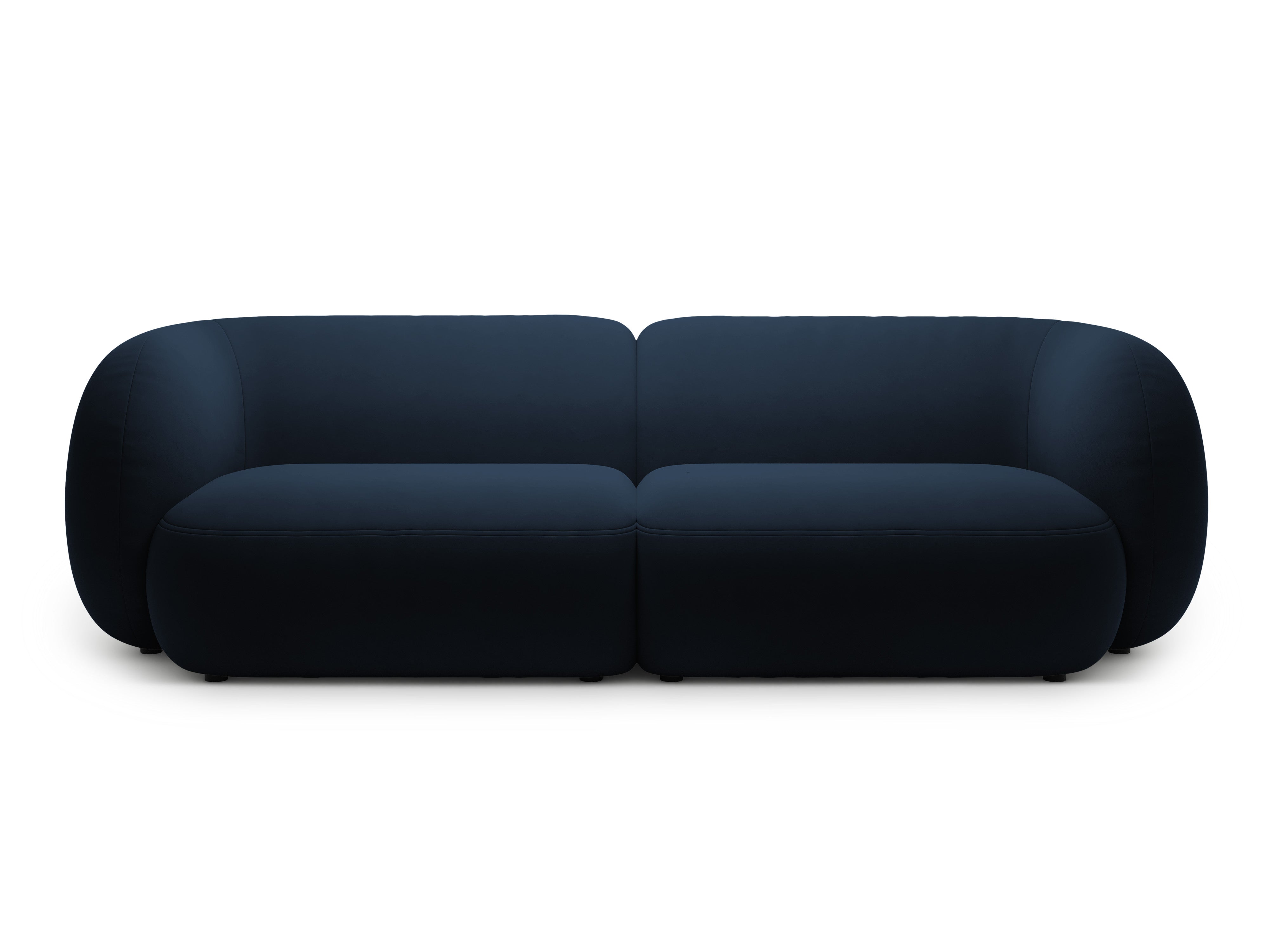 Sofa 4-sitzige samtige KATE königsblau