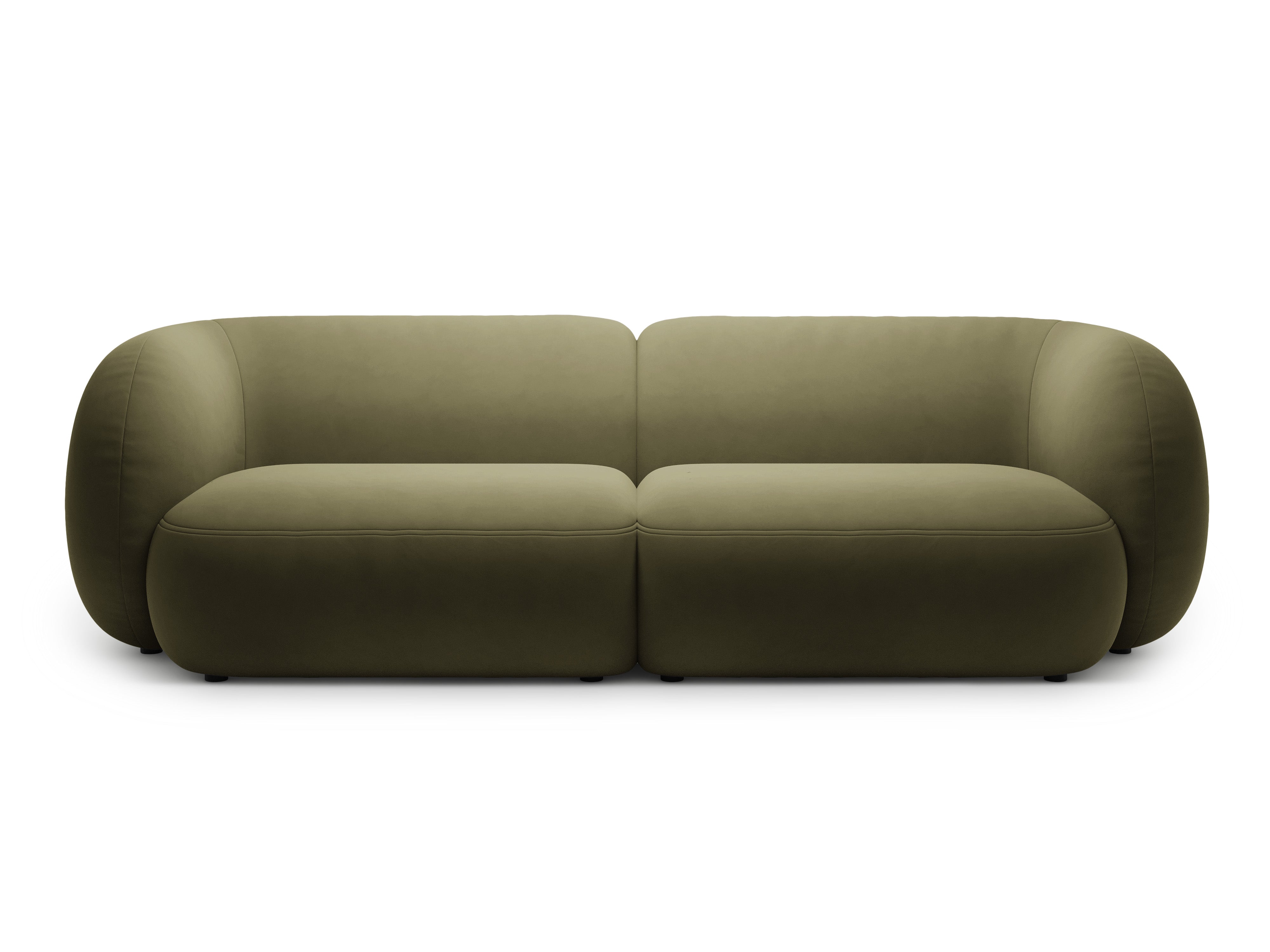Sofa 4-sitzige samtige KATE grün