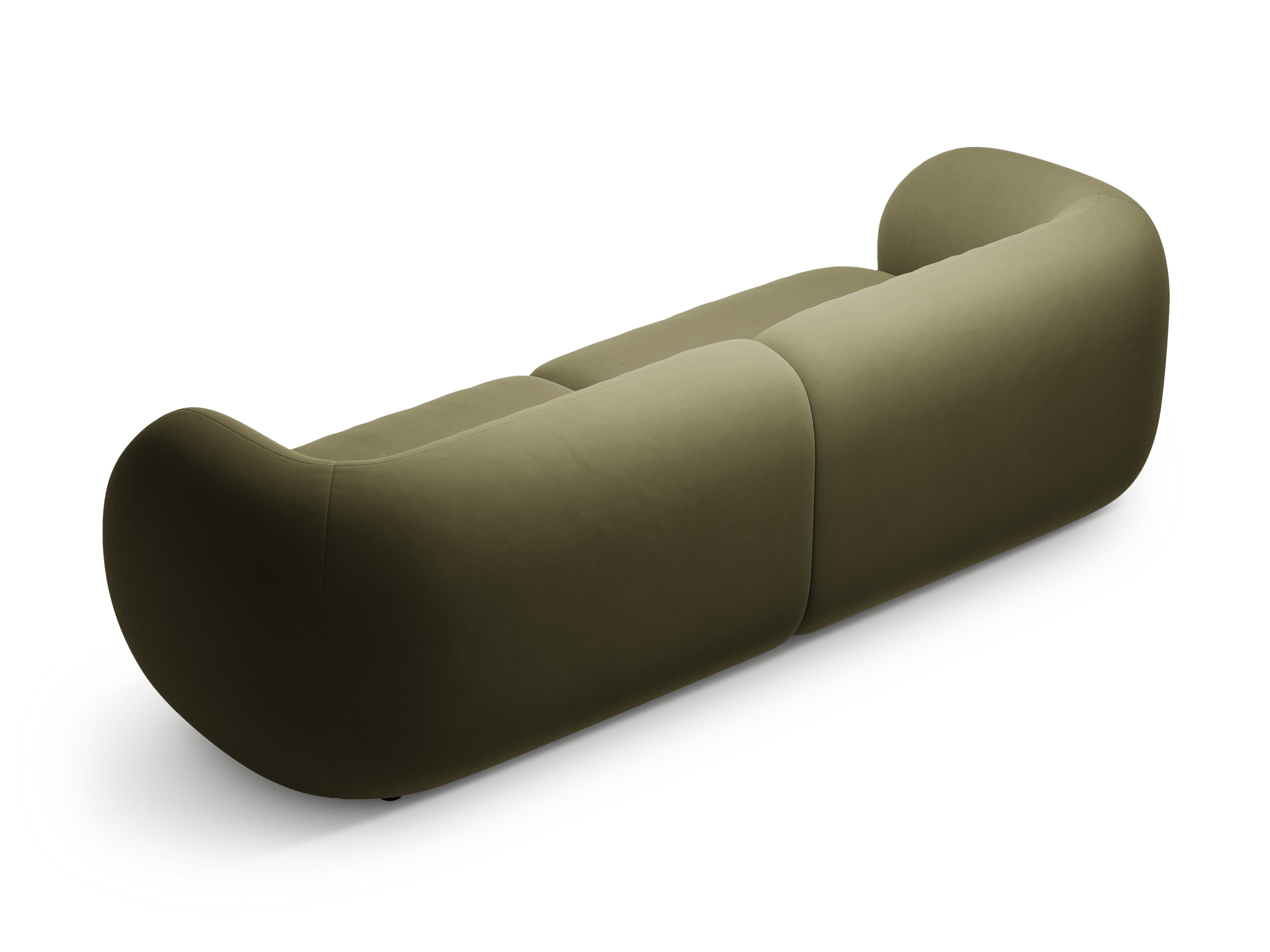 Sofa 4-sitzige samtige KATE grün