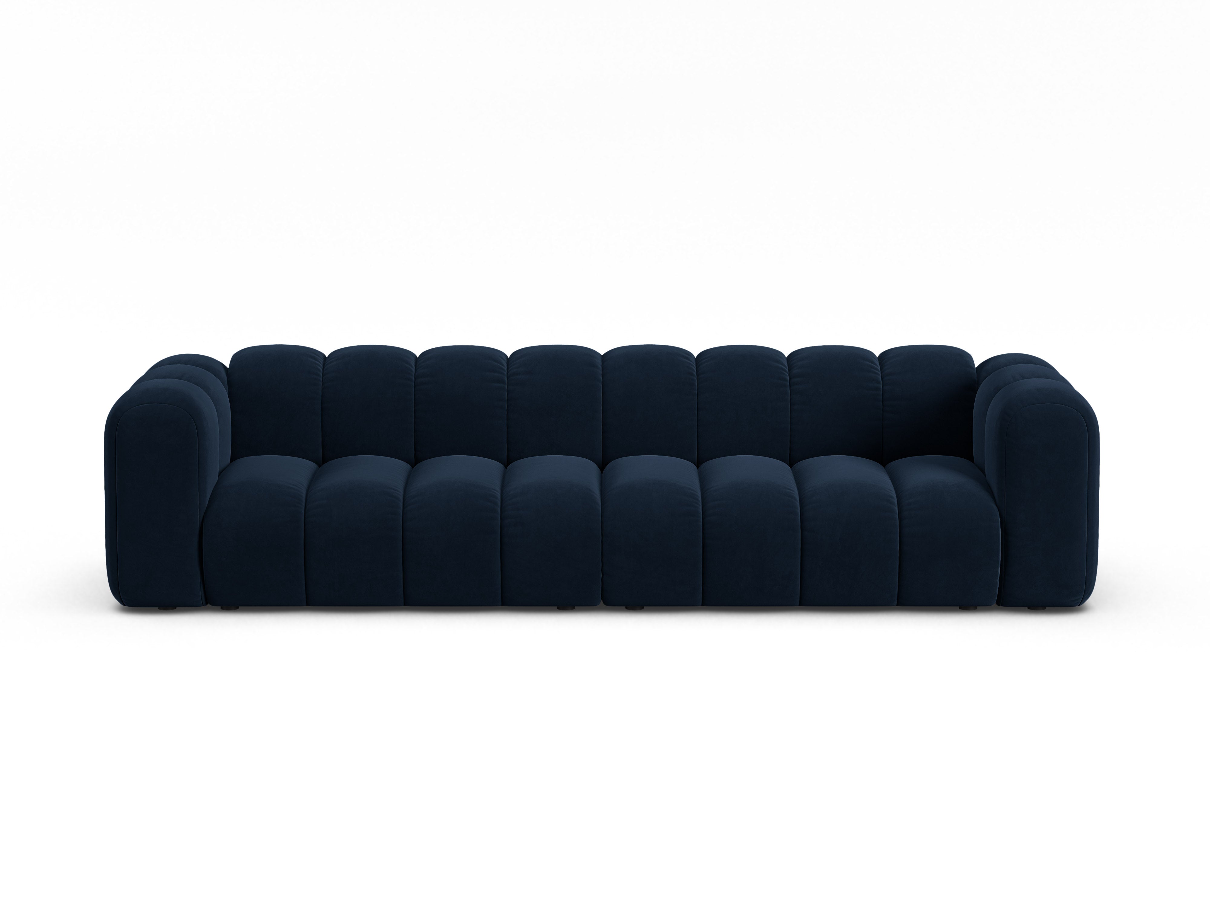 Samtsofa für 4 Personen LUPINE in Marineblau