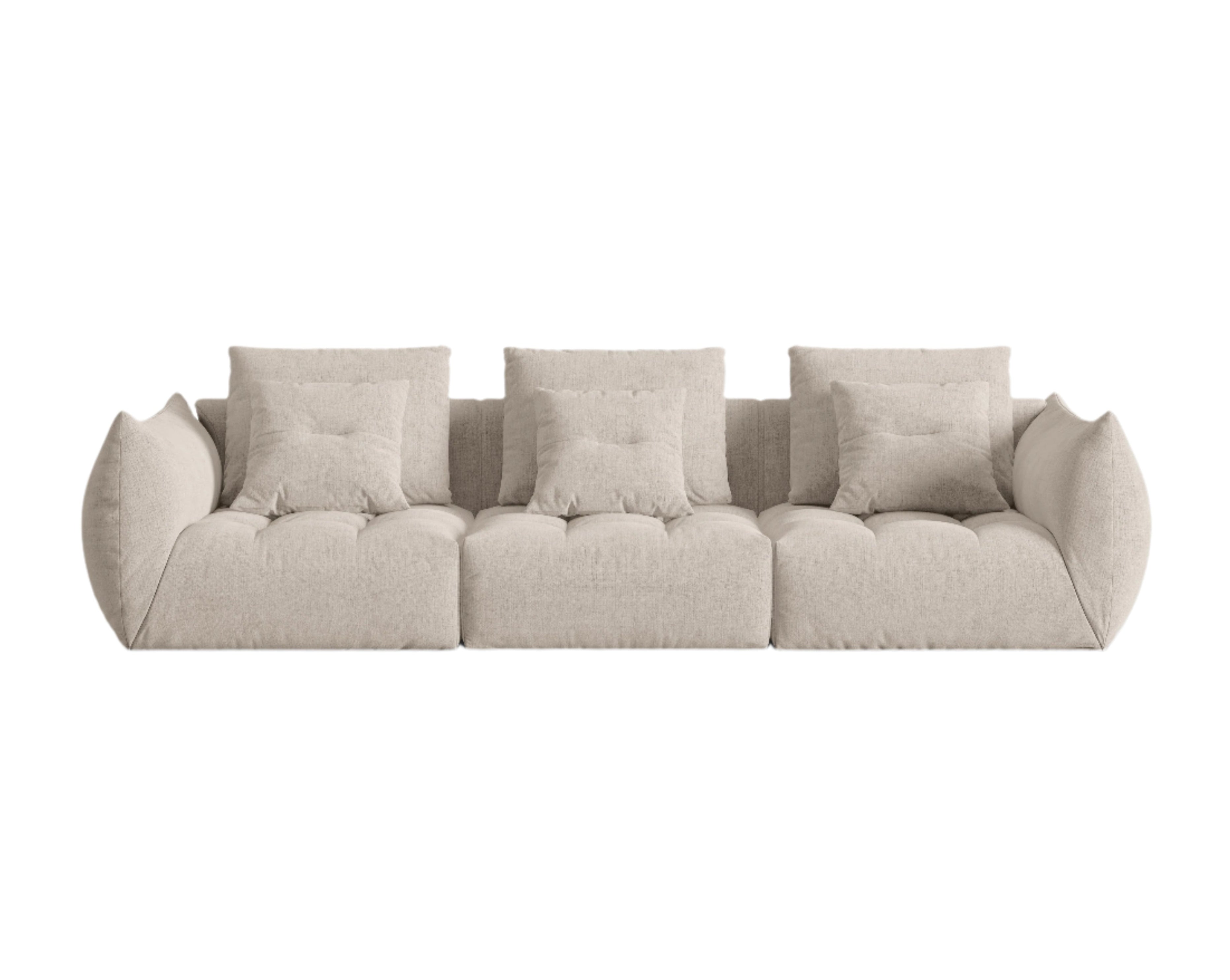 Blüte 4-Personen-Sofa Beige