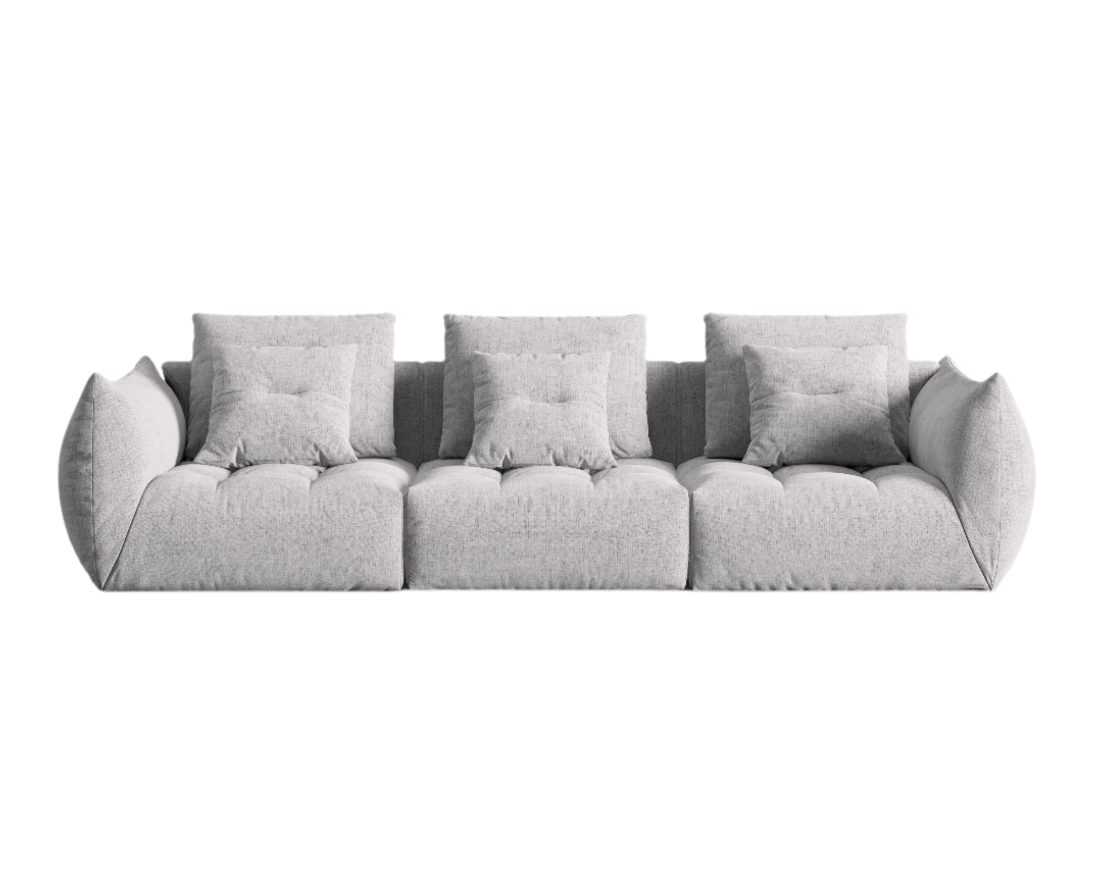 4-person sofa silver Bloom