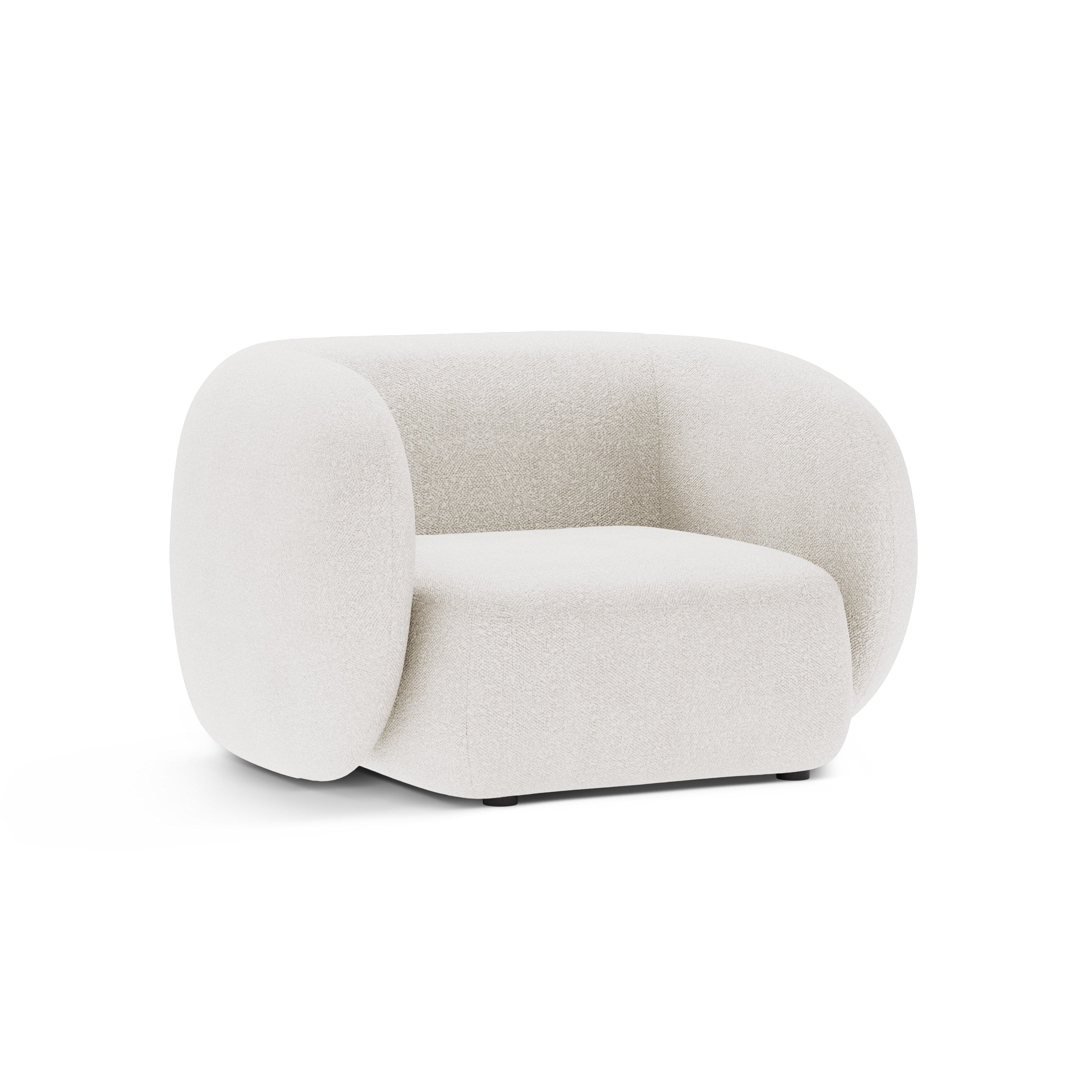 KATE Armchair White Boucle