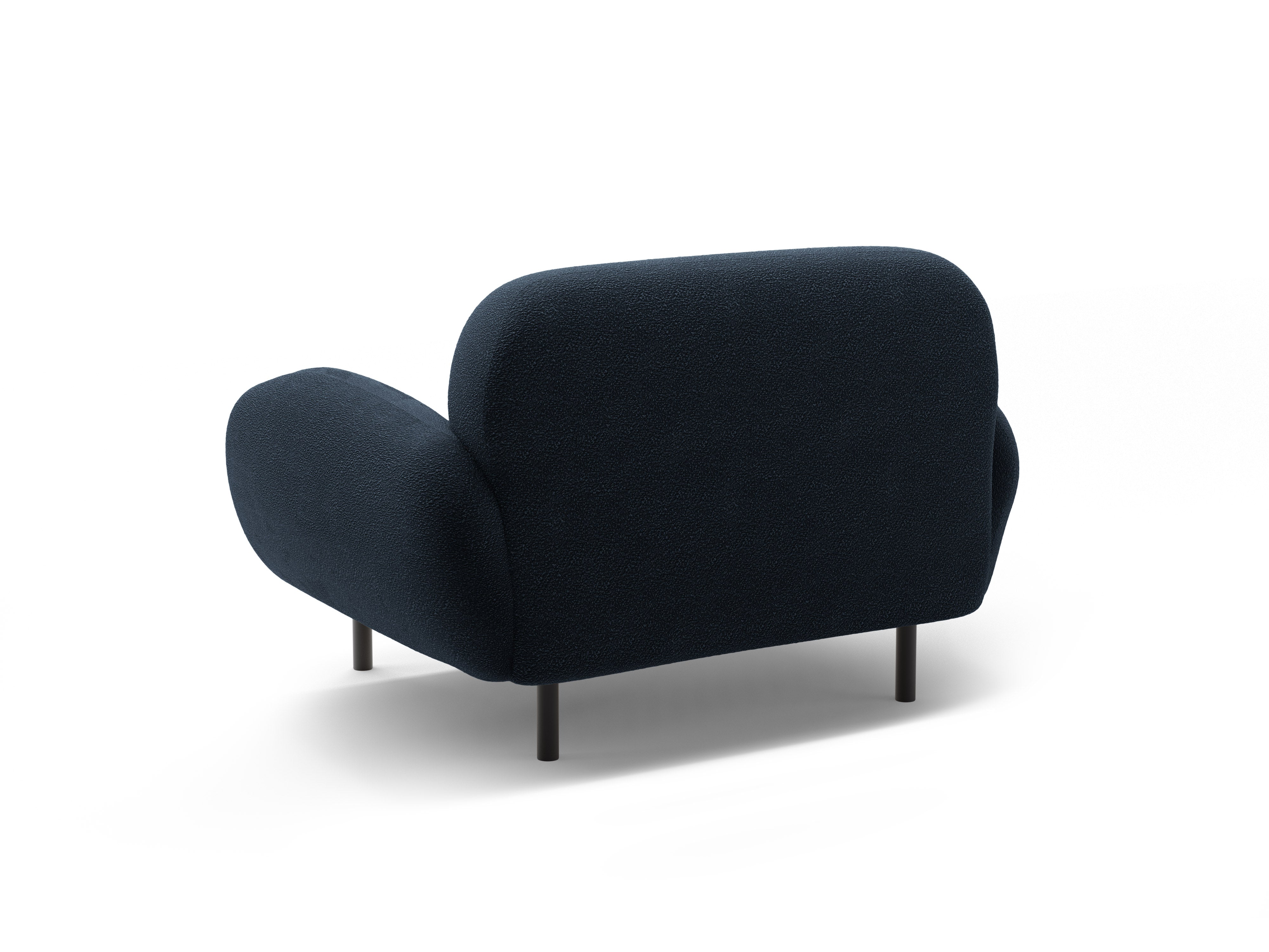 POPPY dark blue boucle armchair