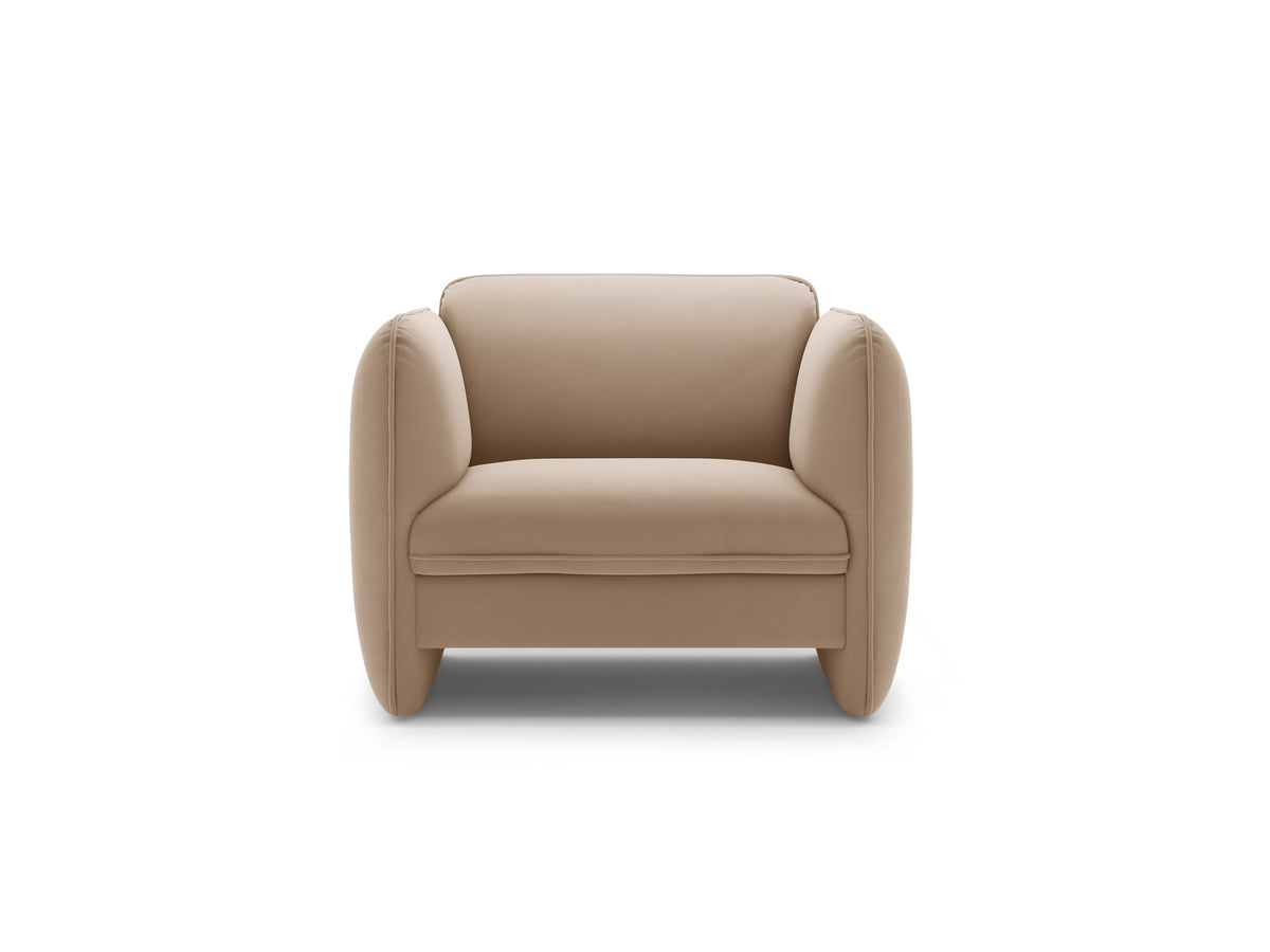 Samt-Sessel GEORGIA beige