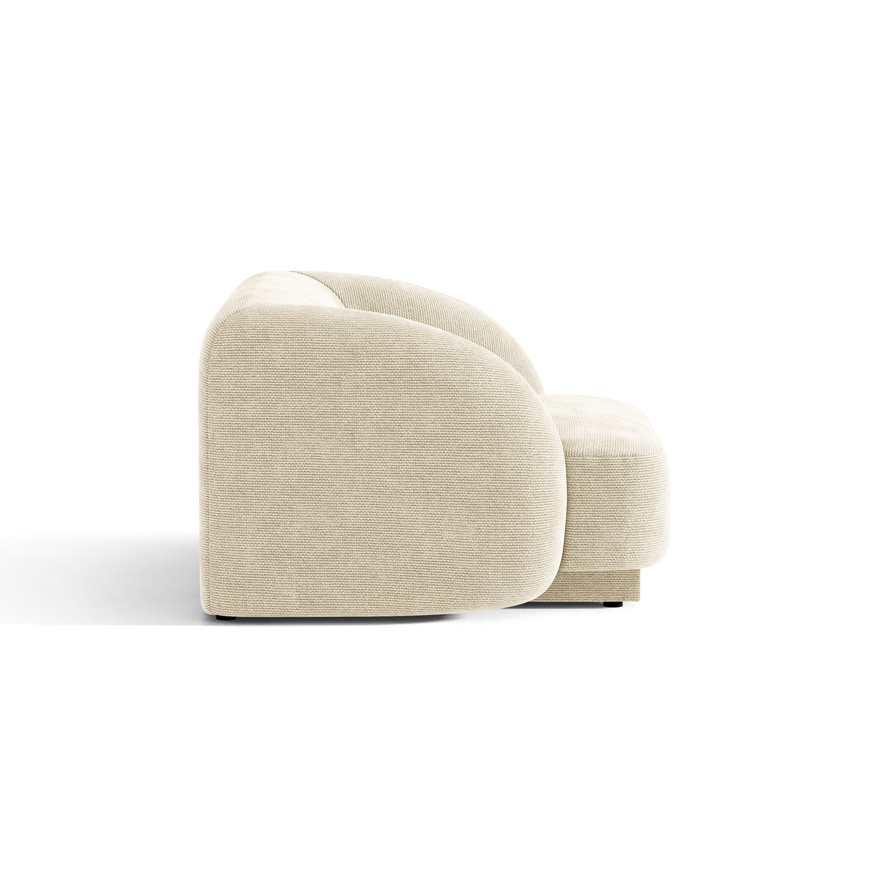 Sessel MILEY hellbeige schimmerndes Chenille