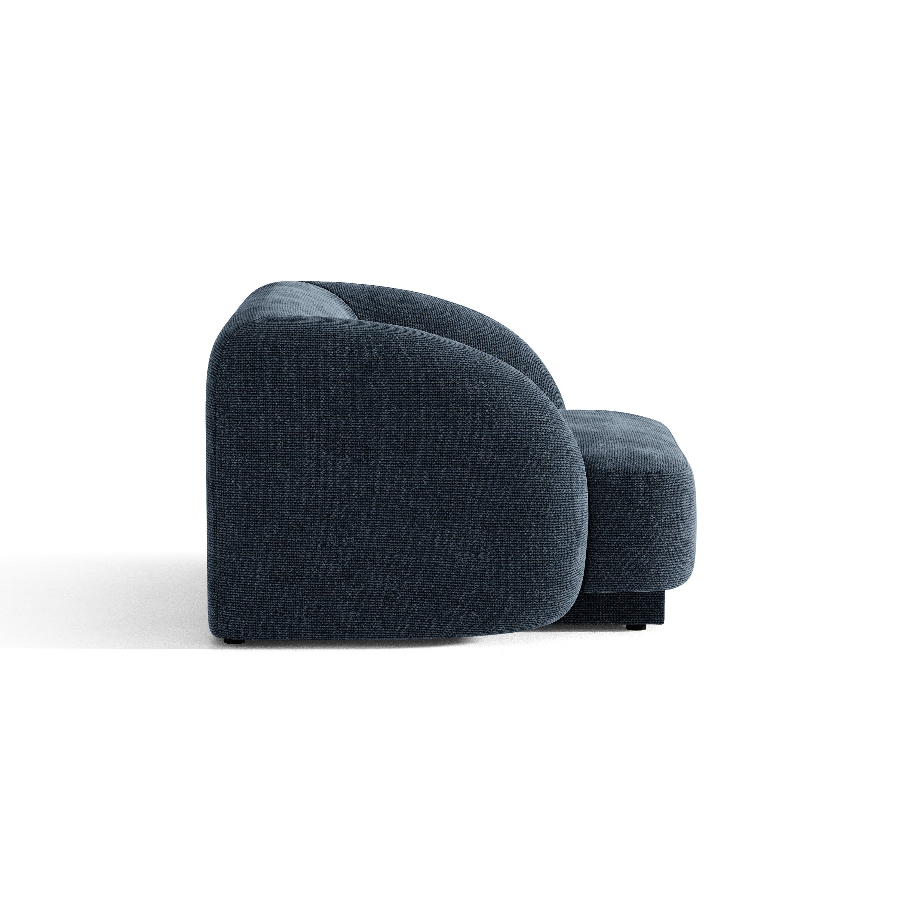 Sessel MILEY granatblau samtig