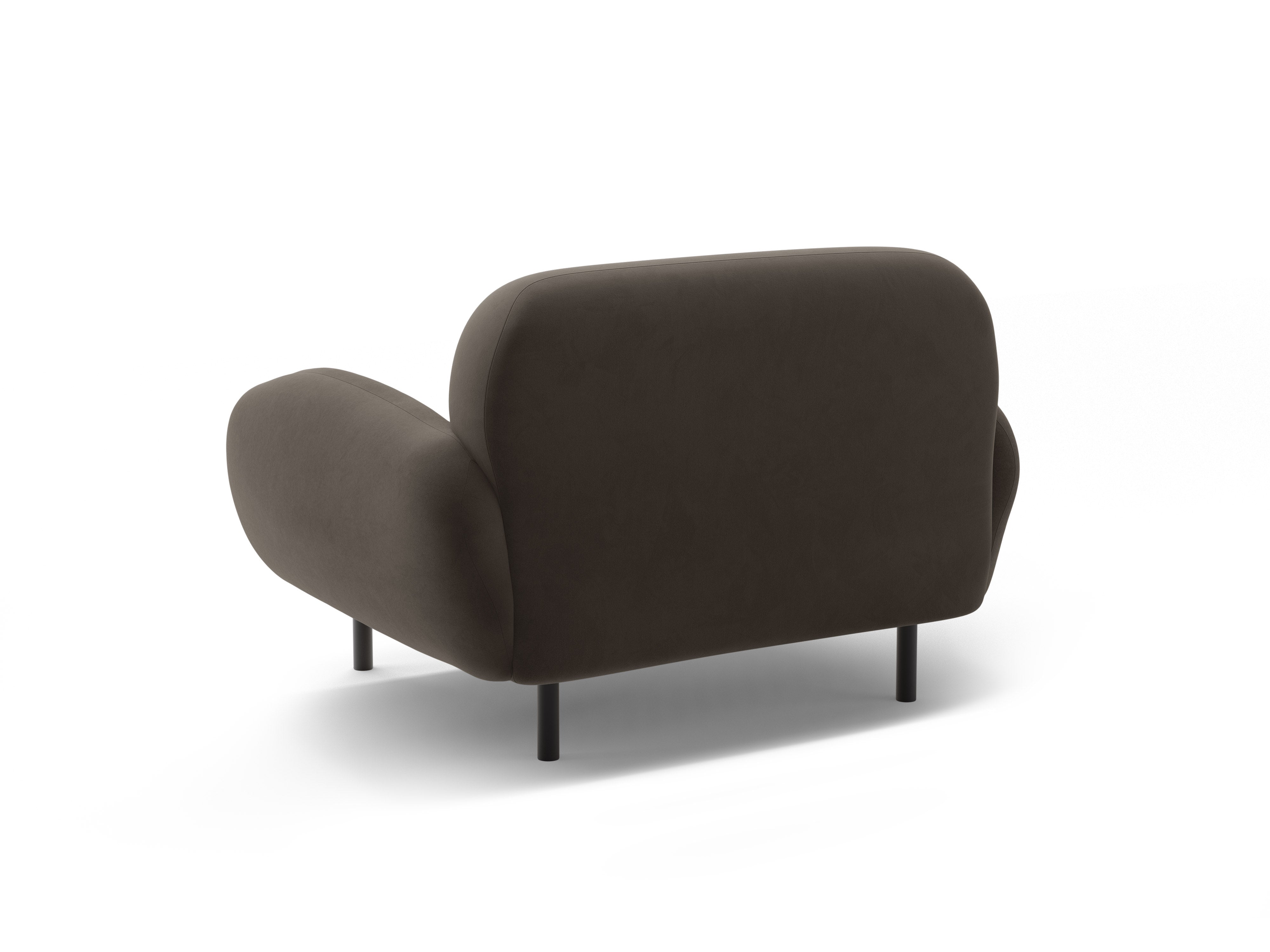 Velvet Armchair POPPY Ebony