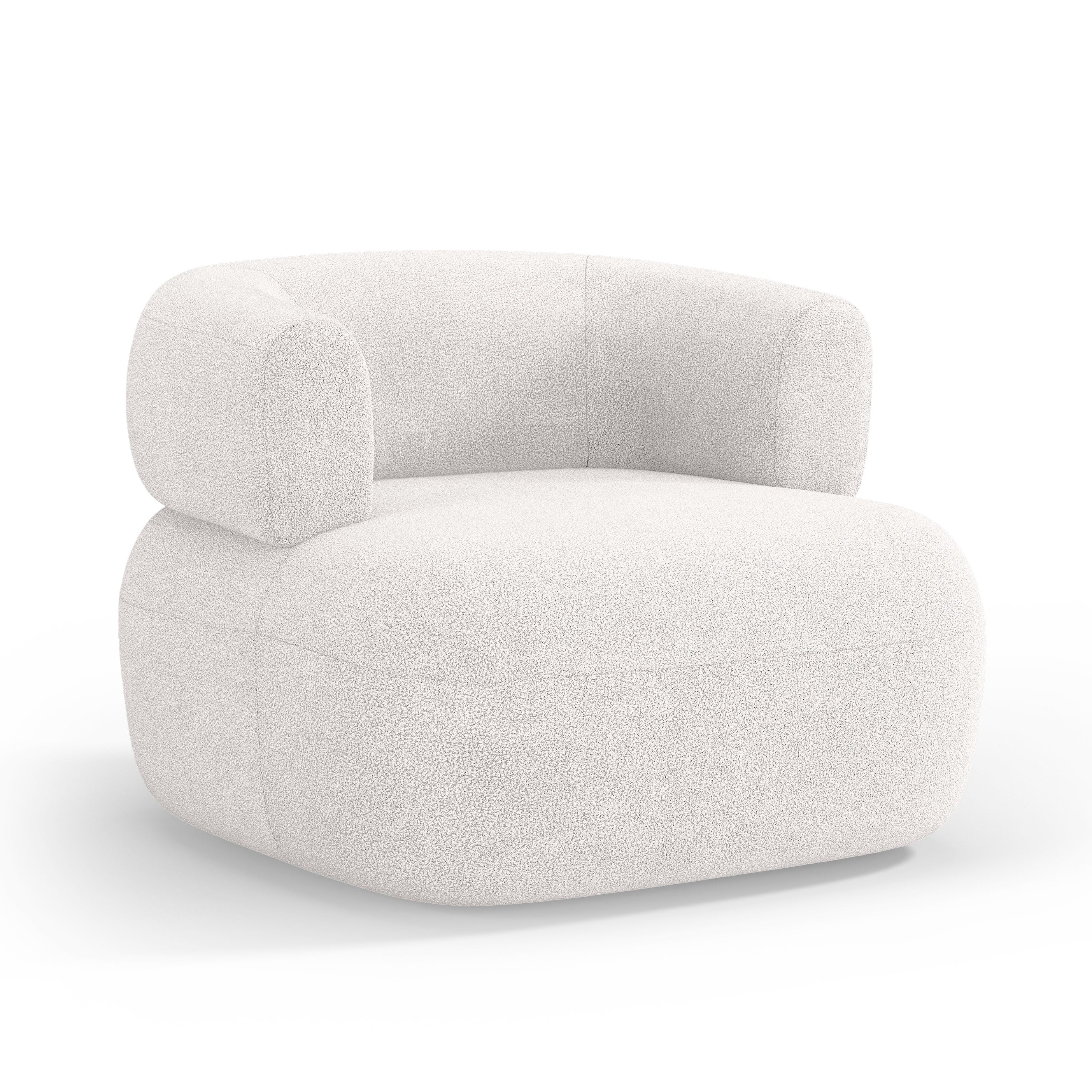 JENNY Armchair Ivory Boucle