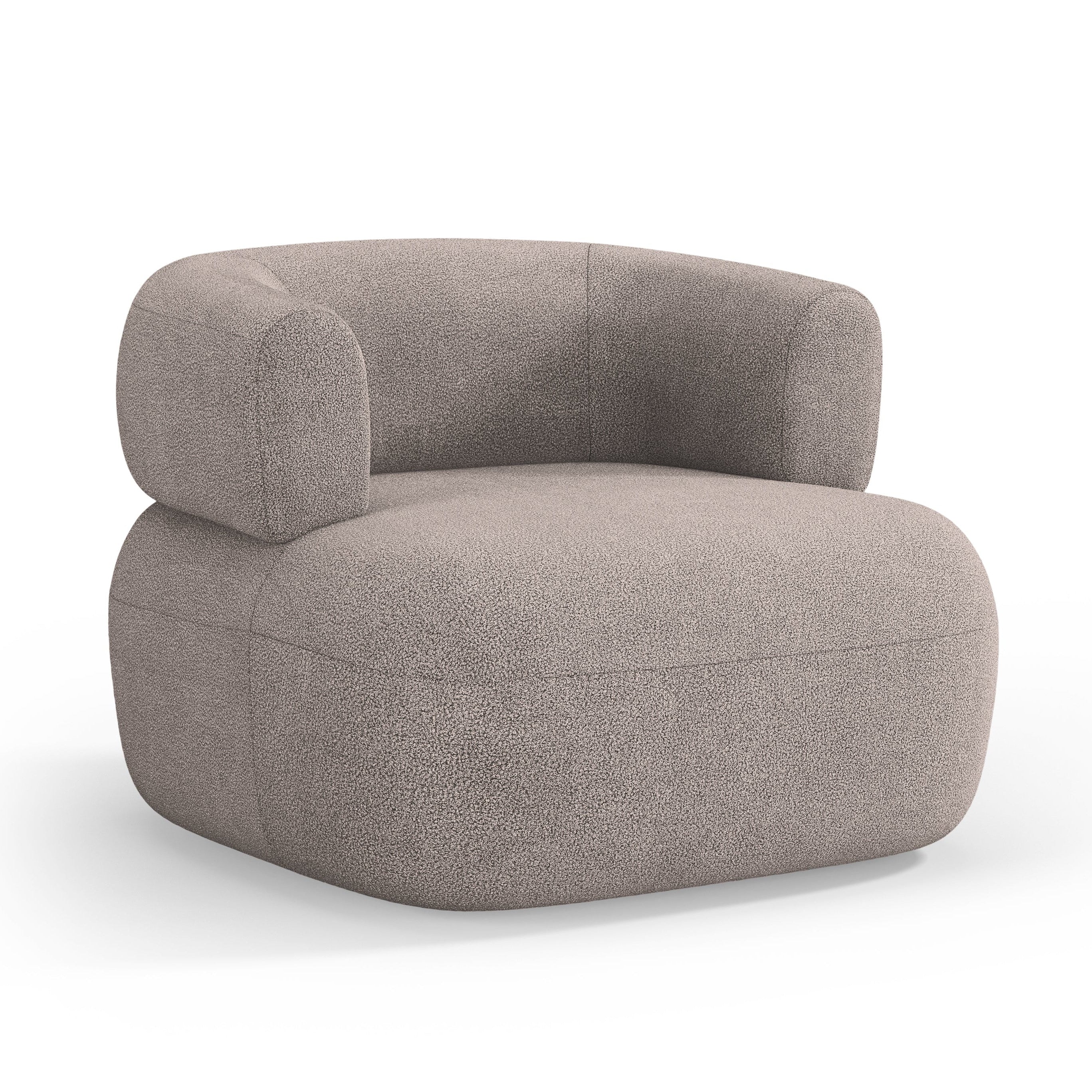 Sessel JENNY hellbraun Boucle