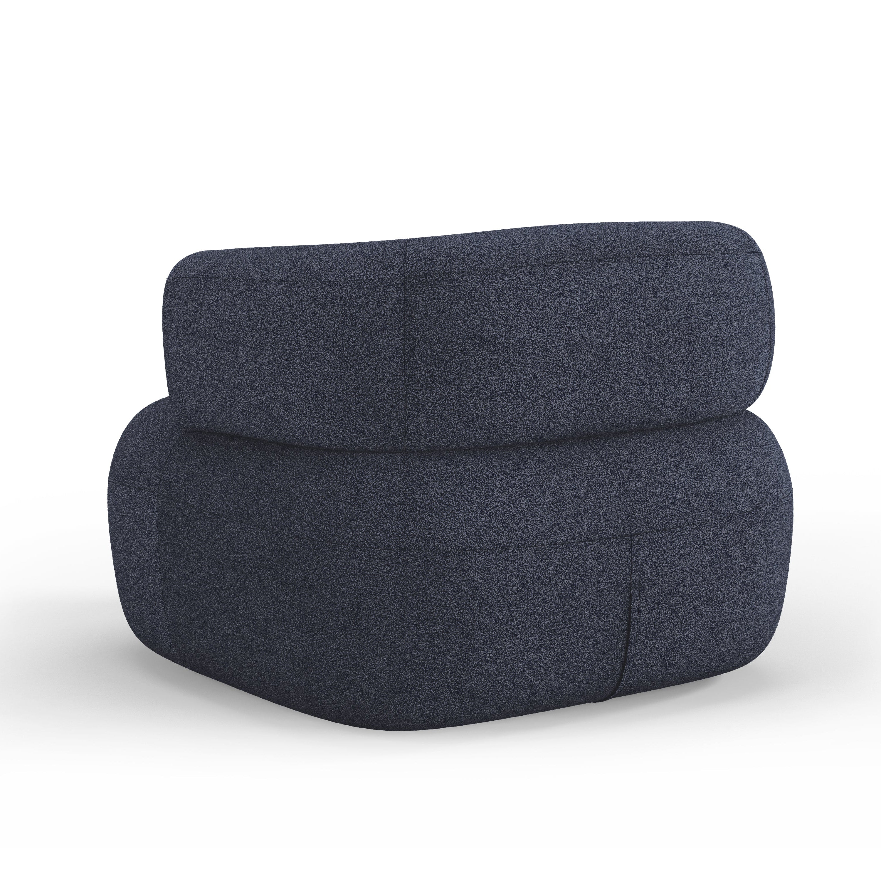 Sessel JENNY dunkelblau Boucle