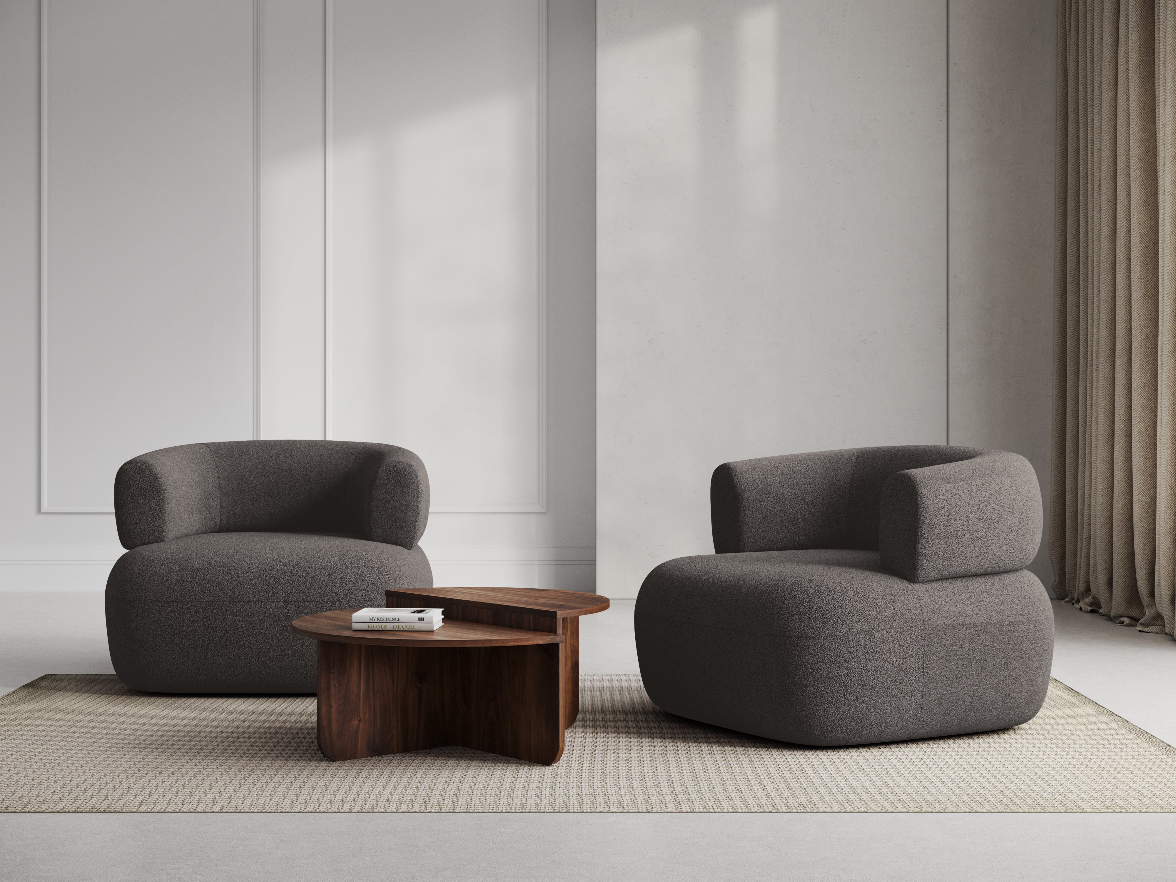 Sessel JENNY grau Boucle