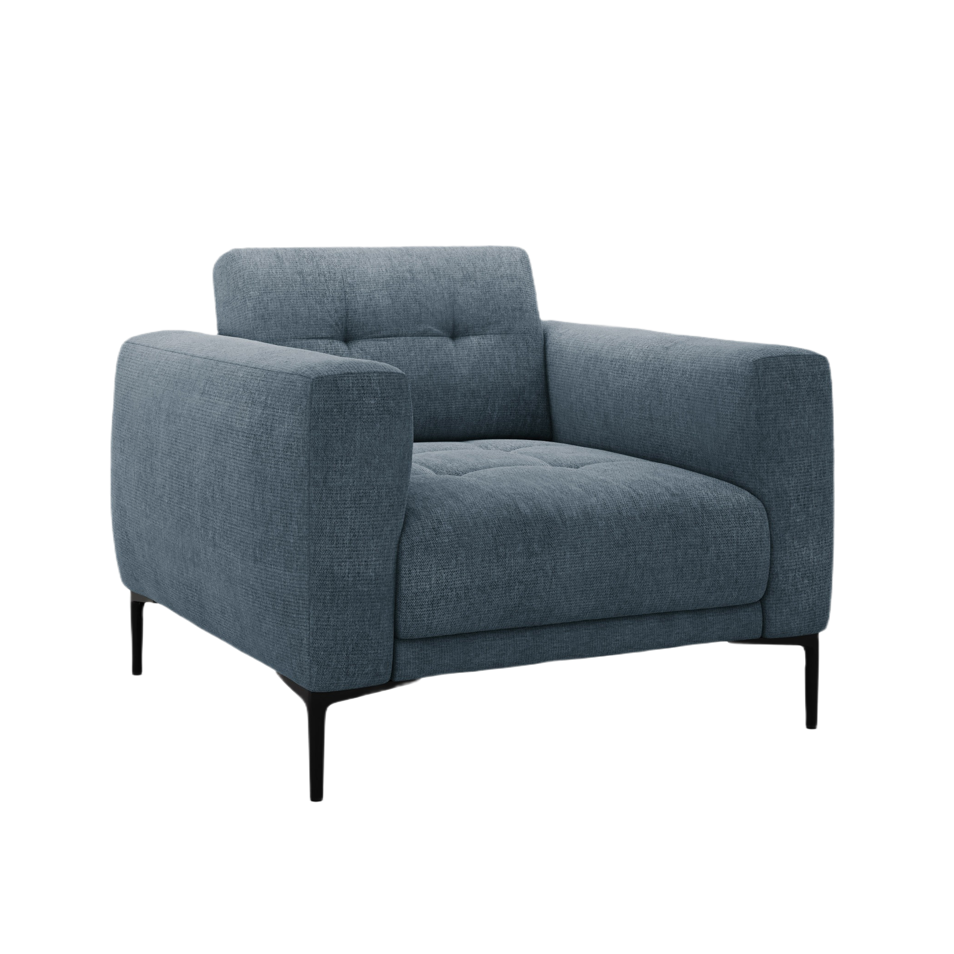 Sessel BEMY dunkelblaues Chenille