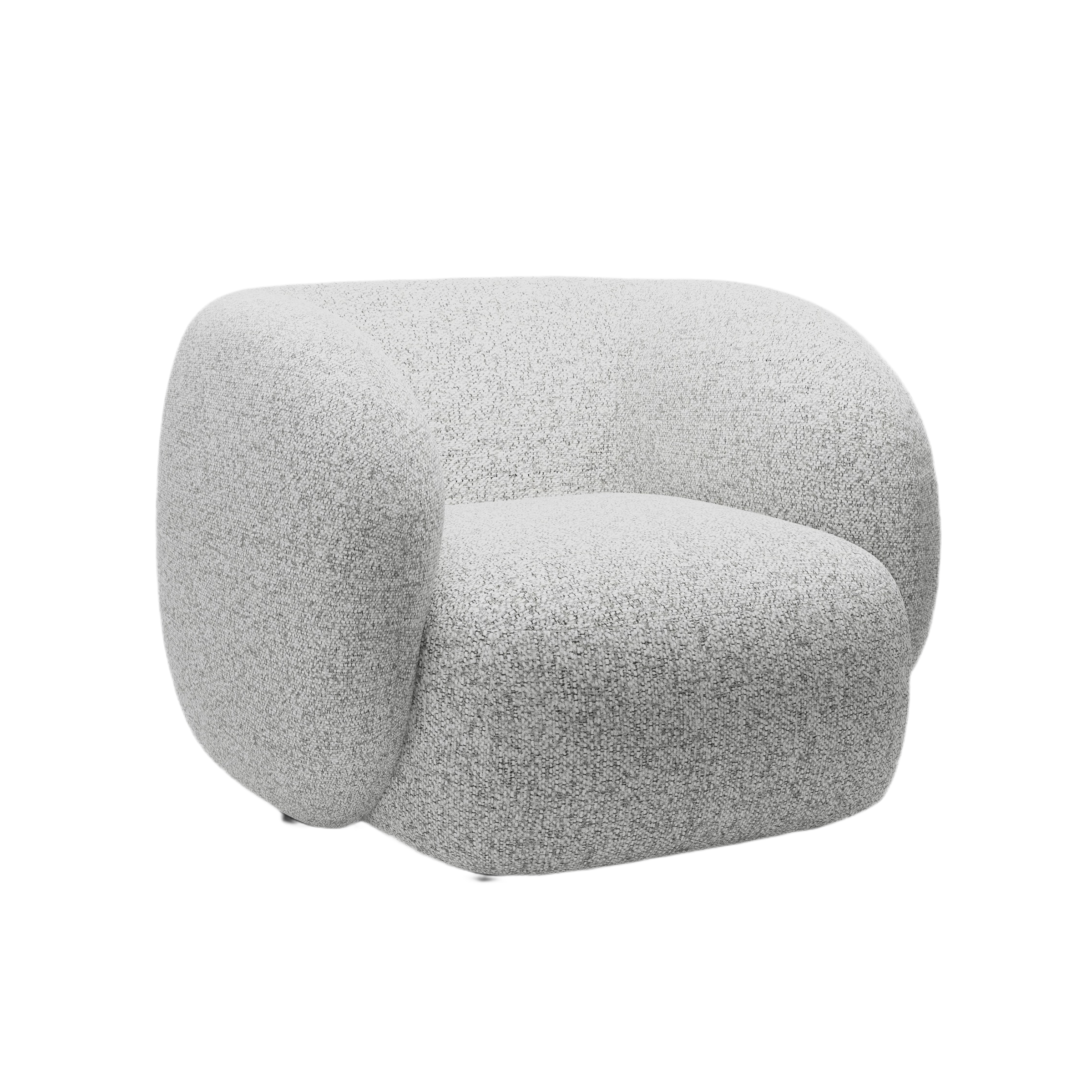 KATE armchair light gray mélange
