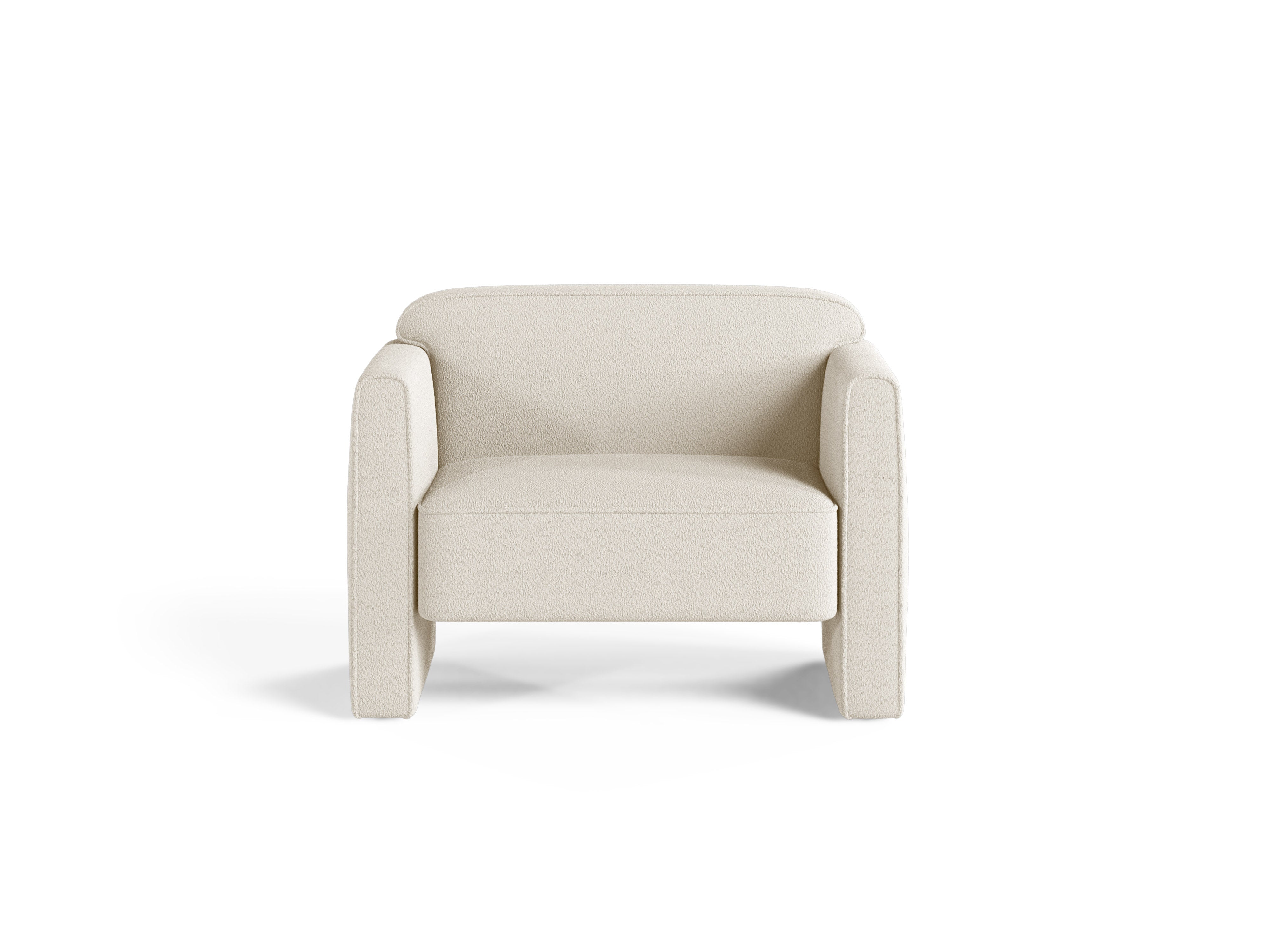 Sessel ABBY elfenbein boucle