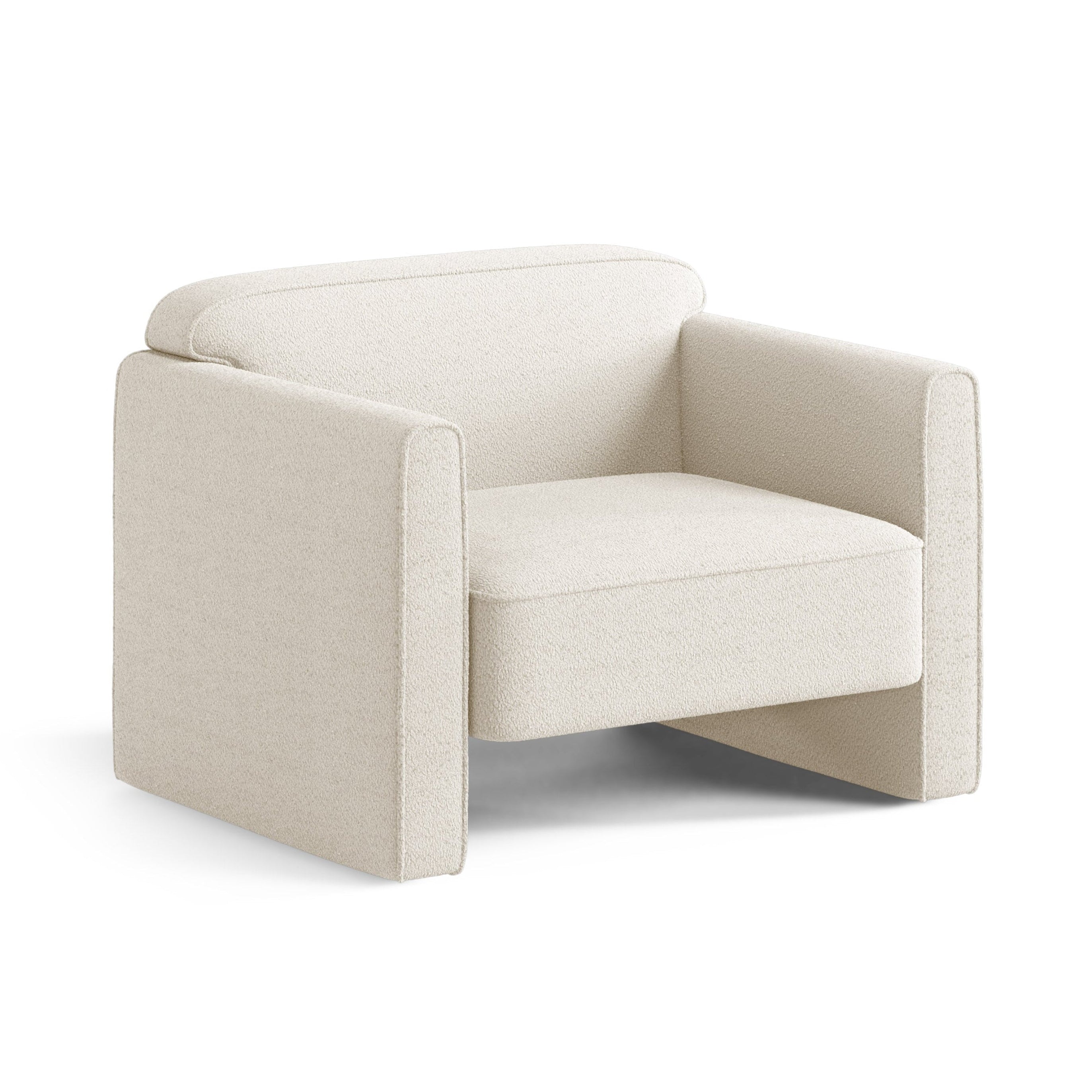 Sessel ABBY elfenbein boucle