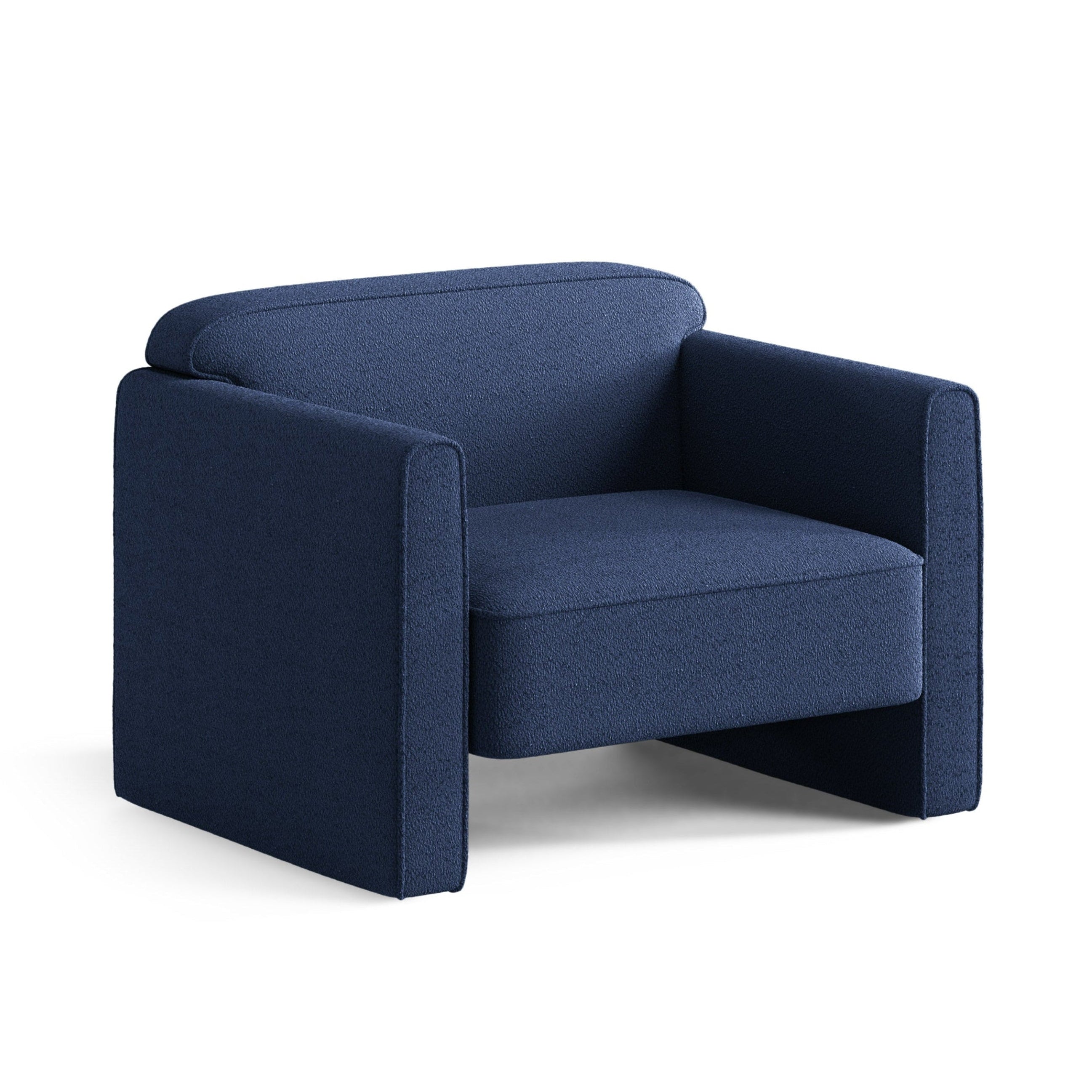 Sessel ABBY meerblau boucle