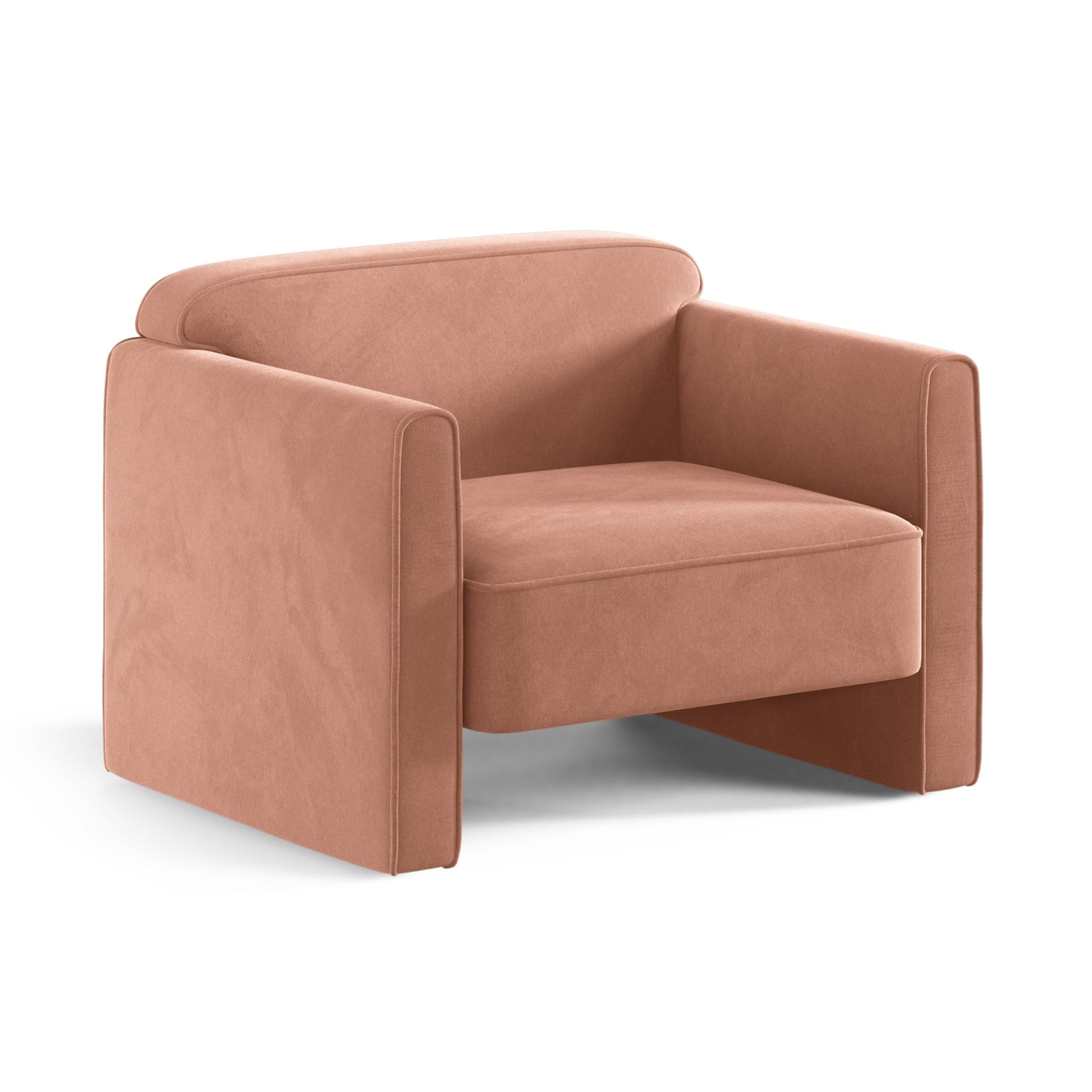 Samt Sessel ABBY rosa